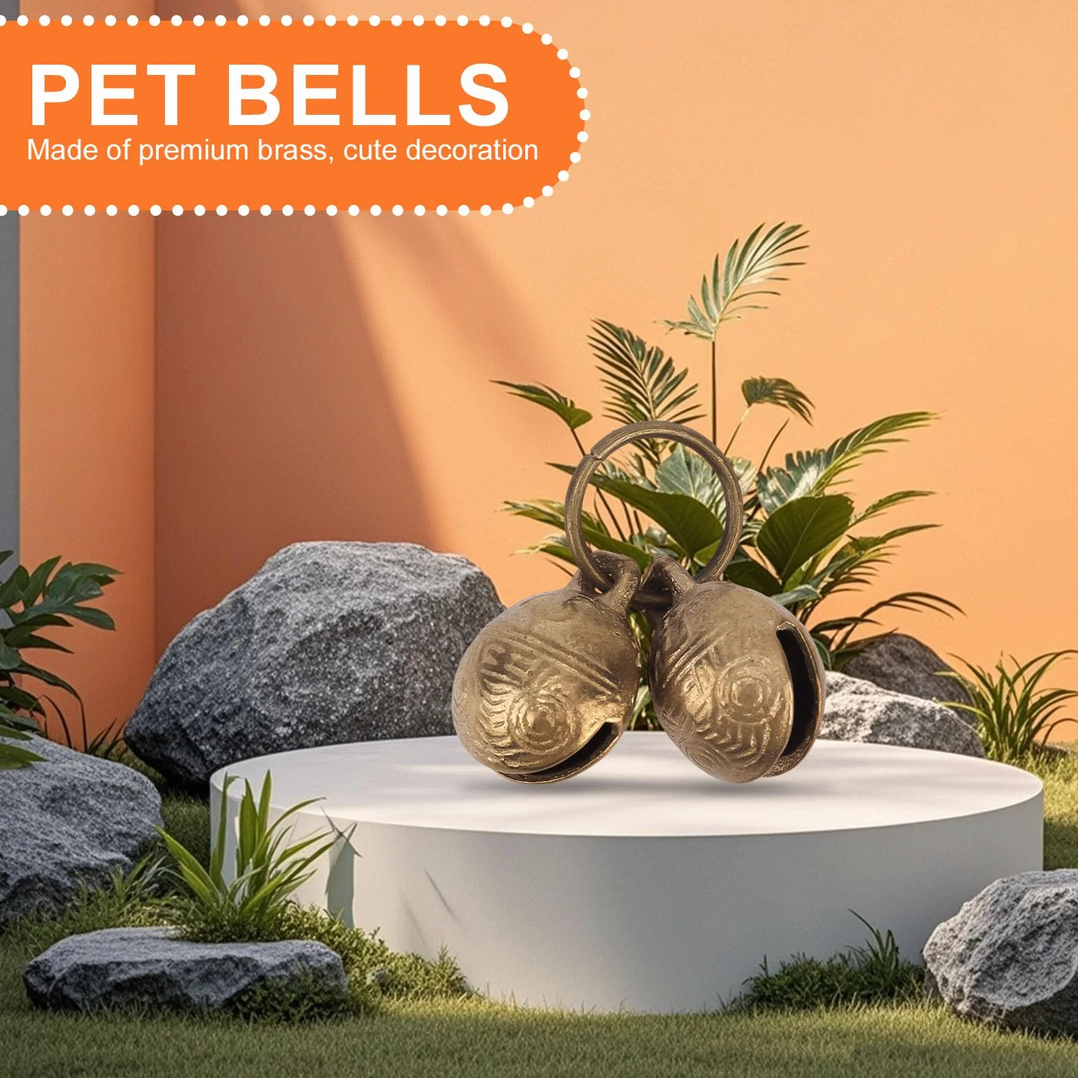 Cloches pour Chien en Laiton Extra Fortes Collier Animaux Compagnie Accessoires
