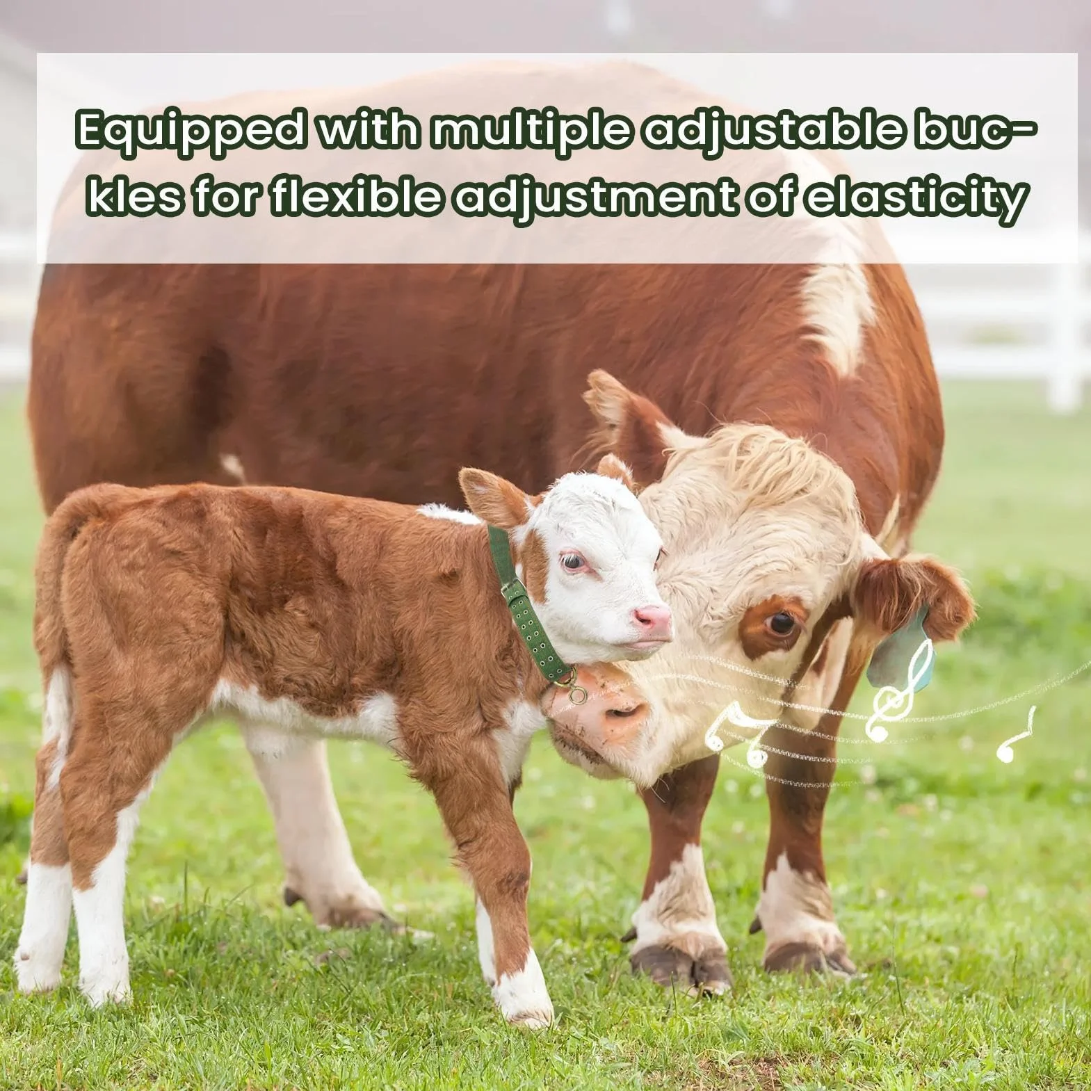 Collier Pour Chèvre | Collier Pour Cheval Et Mouton | Bande De Traction Abrasion Résistante Pour Petit Animal De Ferme Veau Vache | Pour Alimentation Transport Élevage Pâturage