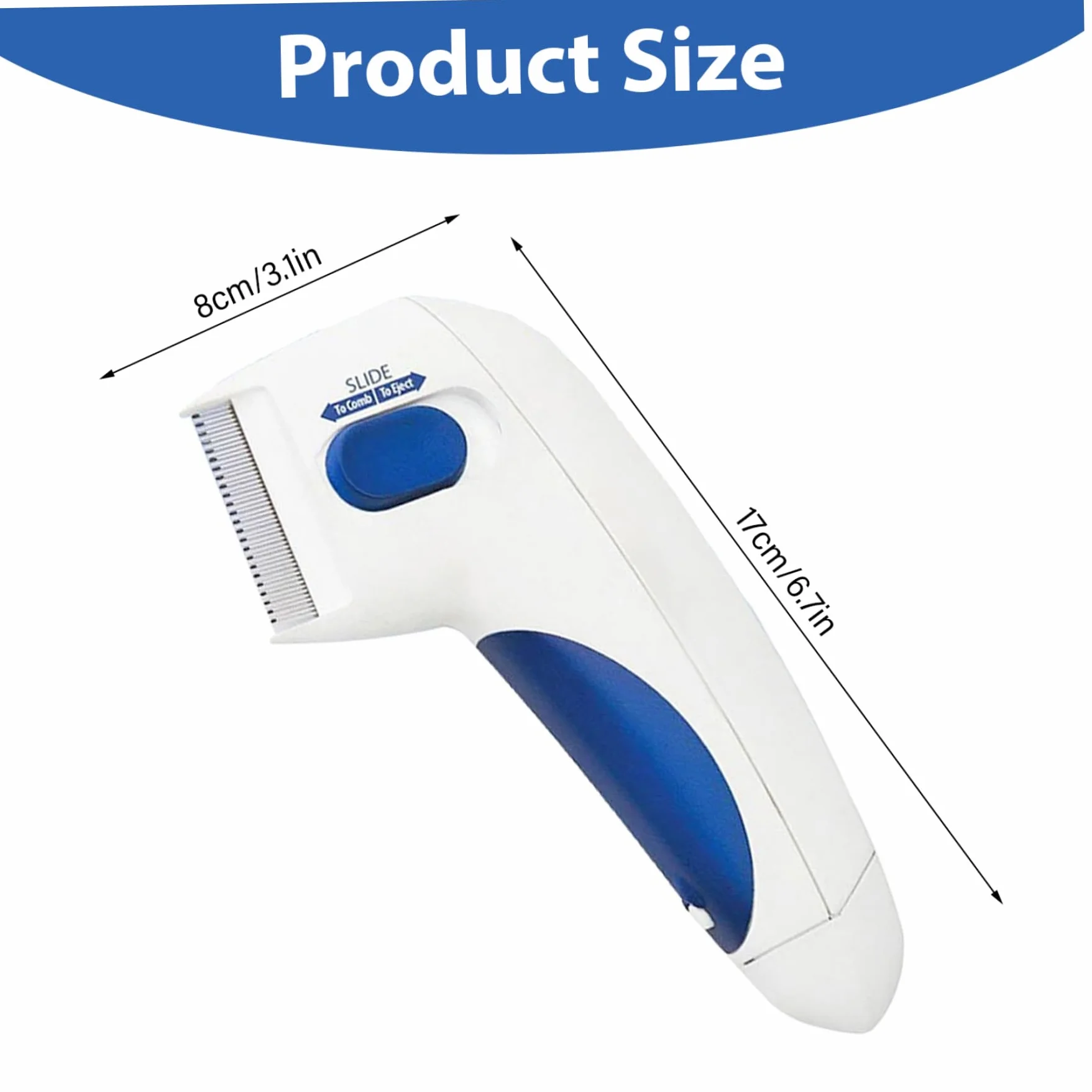 Peigne électrique anti-puces pour chats et chiens, brosse anti-puces rechargeable, outil de toilettage sûr