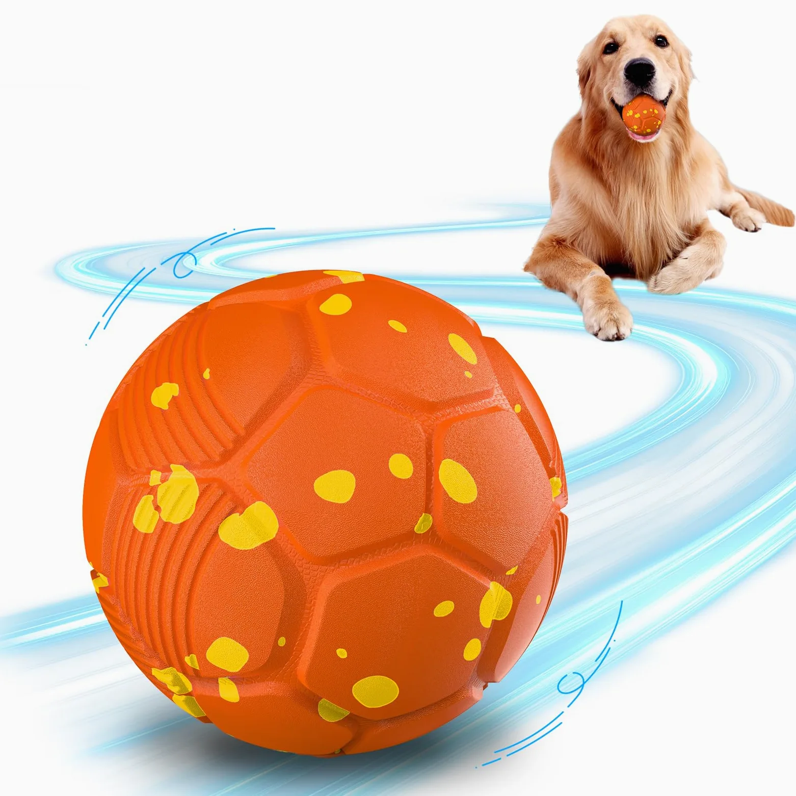 Balle interactive pour chien pour l'ennui, jouet rotatif auto-mobile pour chien, jouet intelligent et amusant pour chiens de petite, moyenne et grande taille, intérieur et extérieur