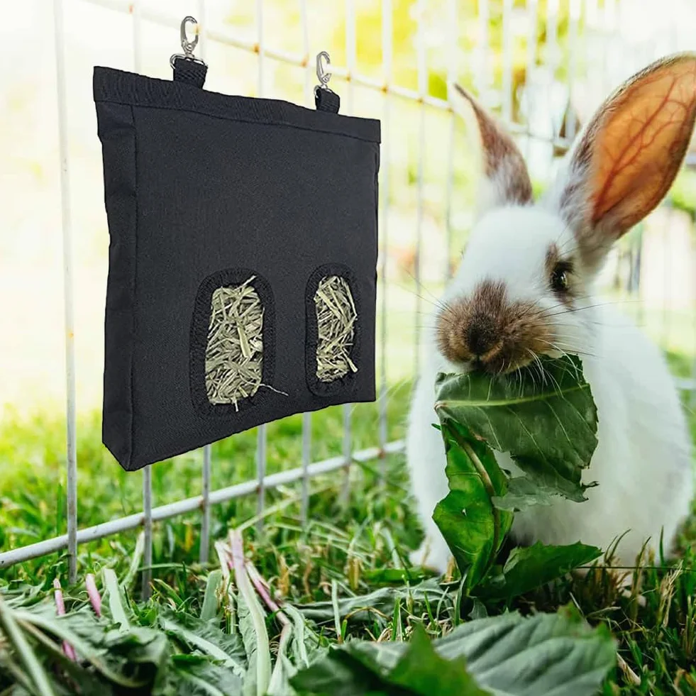 Sac de Foin Lapin avec Crochet en S, Nourriture pour Lapin
