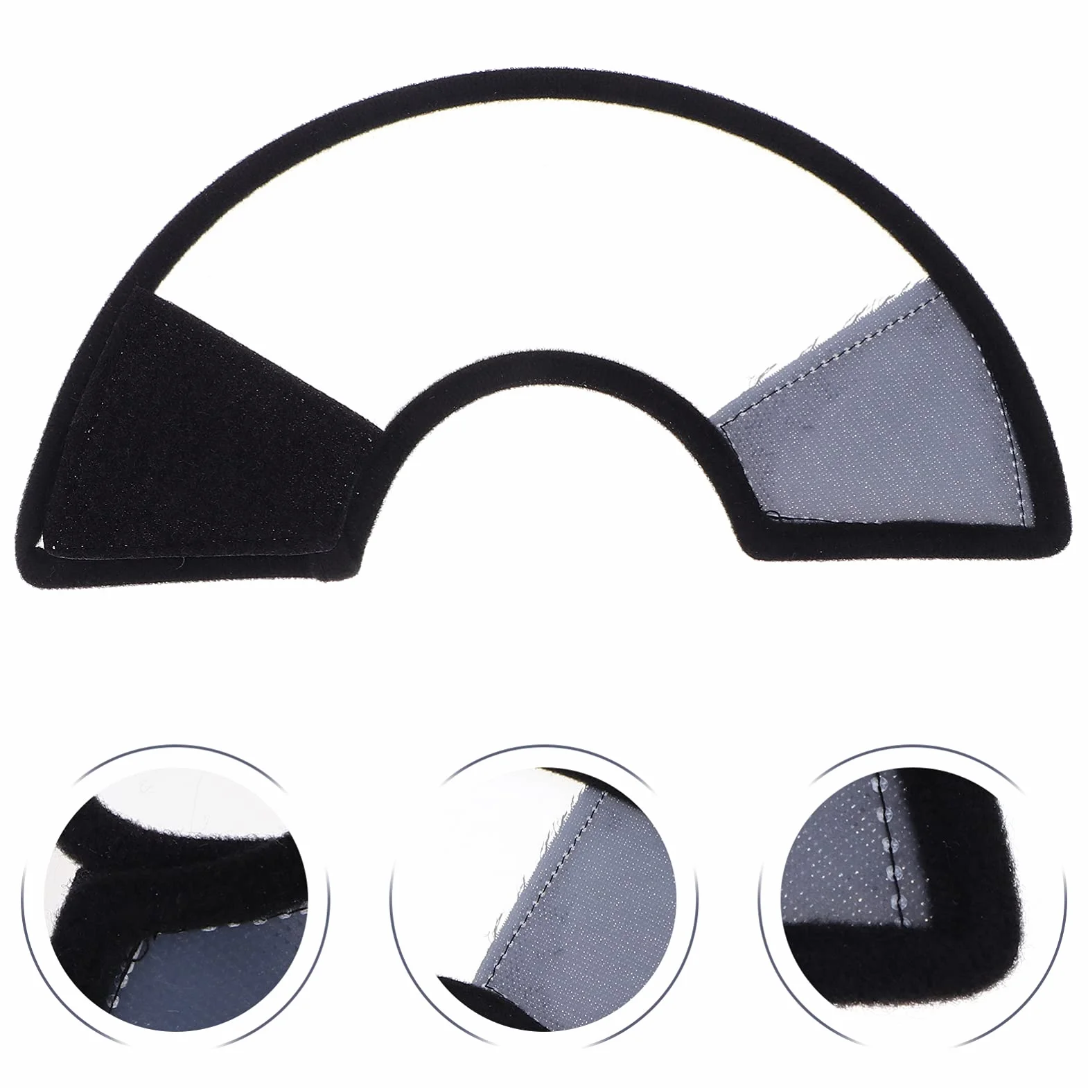 Mipcase Collier Anti-Léchage pour Hamster en Polaire et Plastique, 2 Pièces, Facile à Mettre et Enlever, Anneau de Protection Cou Irritabilité et Blessures