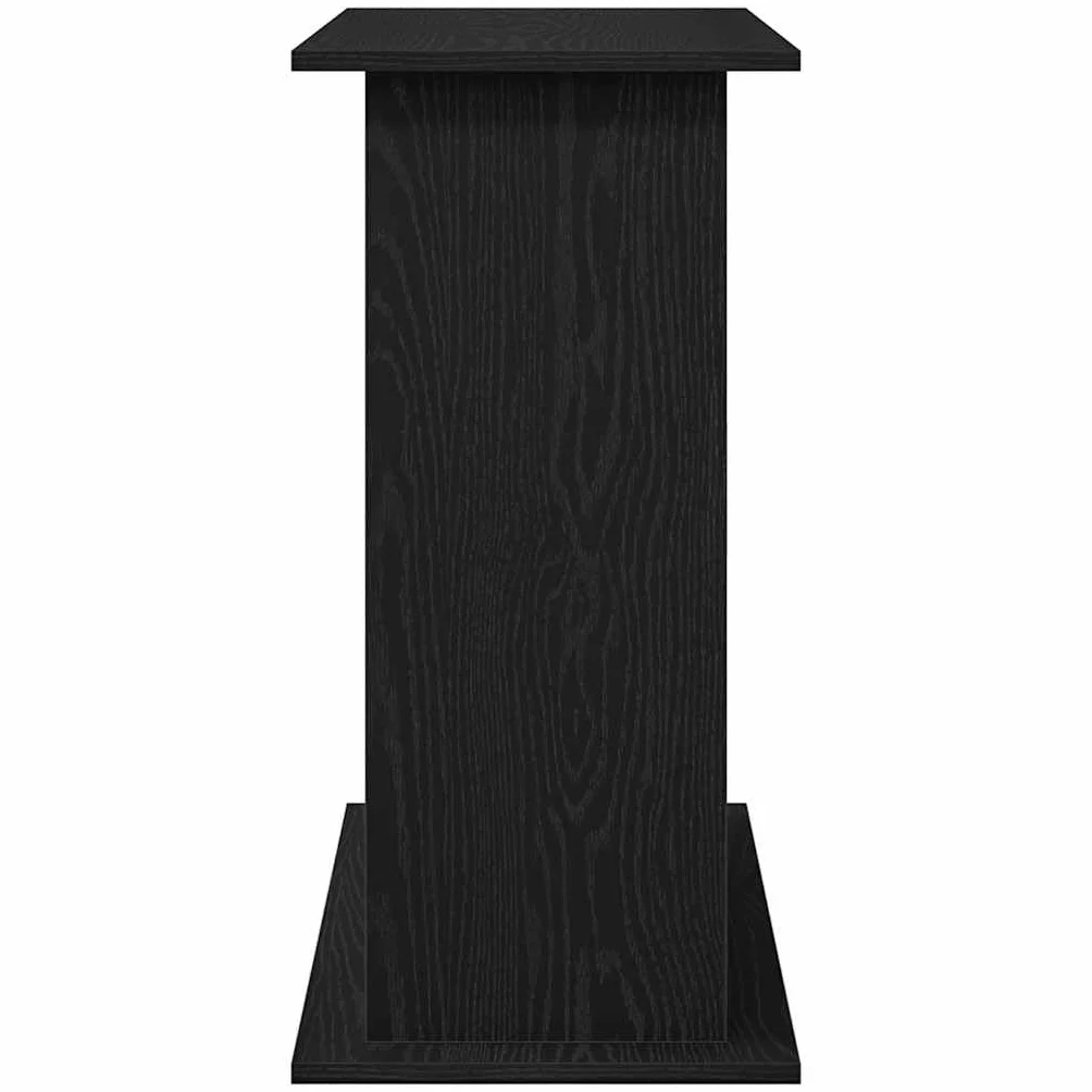 vidaXL Support d'aquarium Chêne Noir 81x36x73 cm Bois d'ingénierie