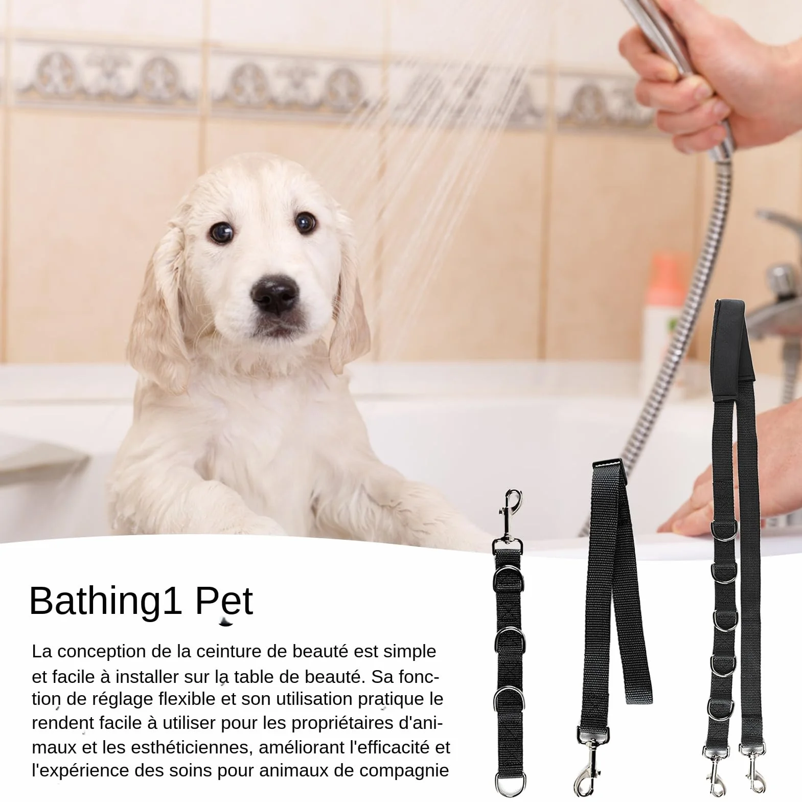 Sangles De Table De Toilettage Pour Animaux Paquet De 3 | Laisse À Boucle D'extension En Nylon Pour Chien Et Chat