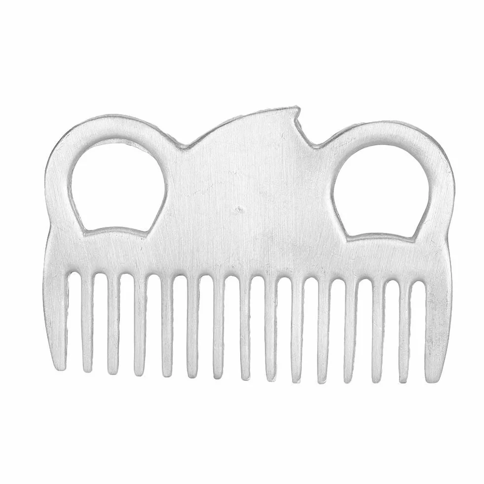 Peigne en Métal pour Crinière et Queue de Cheval, Outil de Toilettage Portable