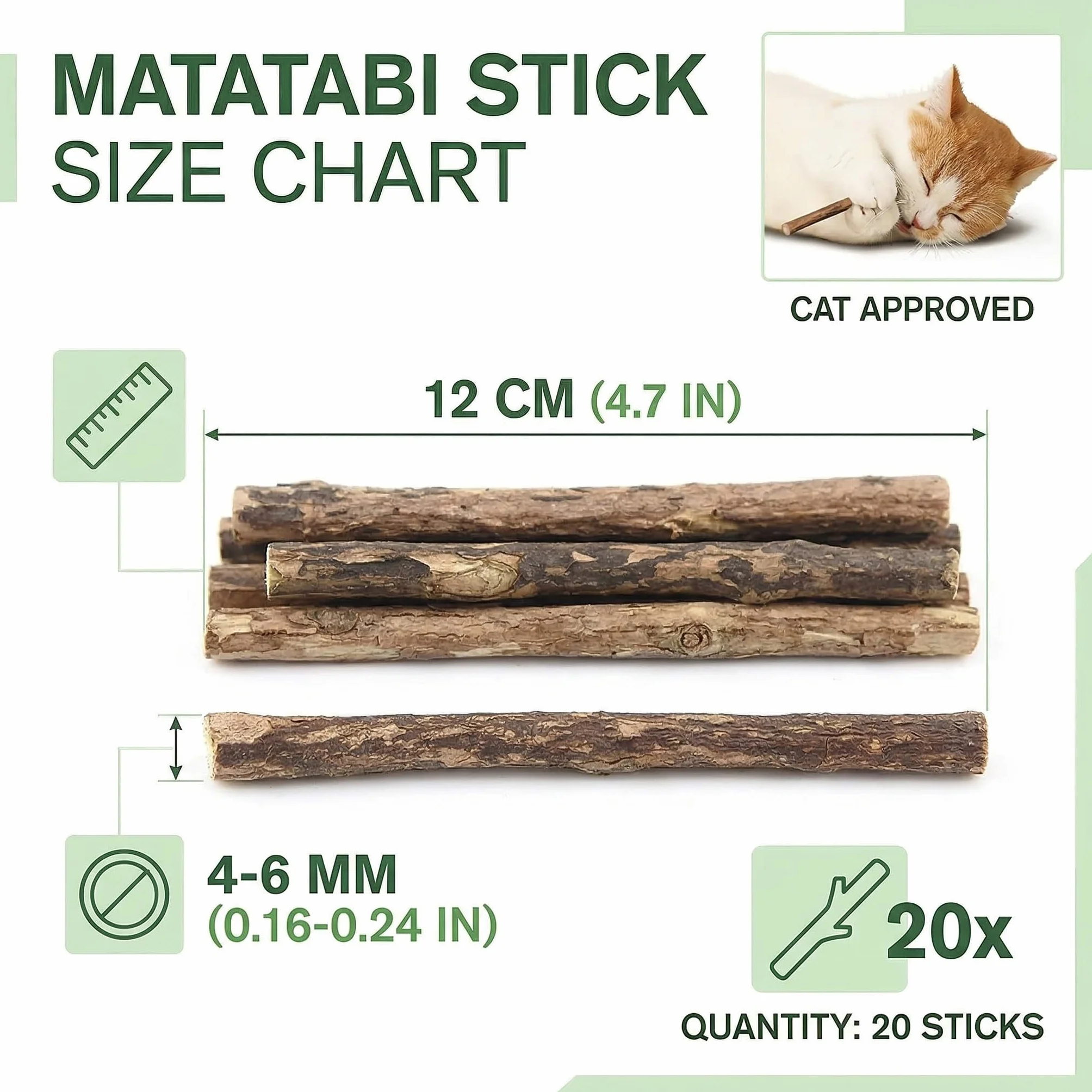 Bâtonnets Dentaires Pour Chats, Jouet À Mâcher En Bois, Hygiène Dentaire, Taille 0.6cm, Marron