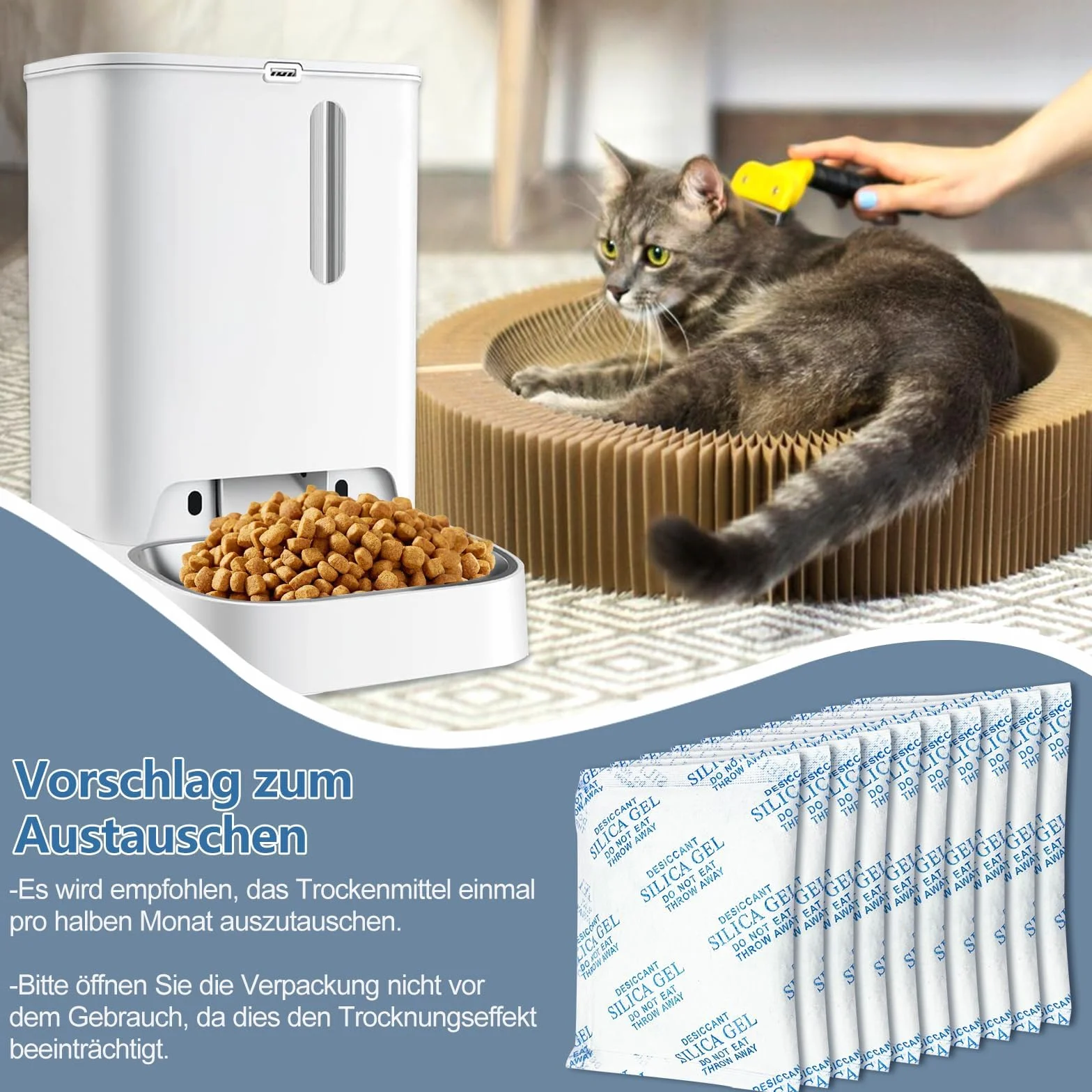 Petkit Haliya 10 pièces déshydratant pour mangeoires automatiques chats chiens 5 l