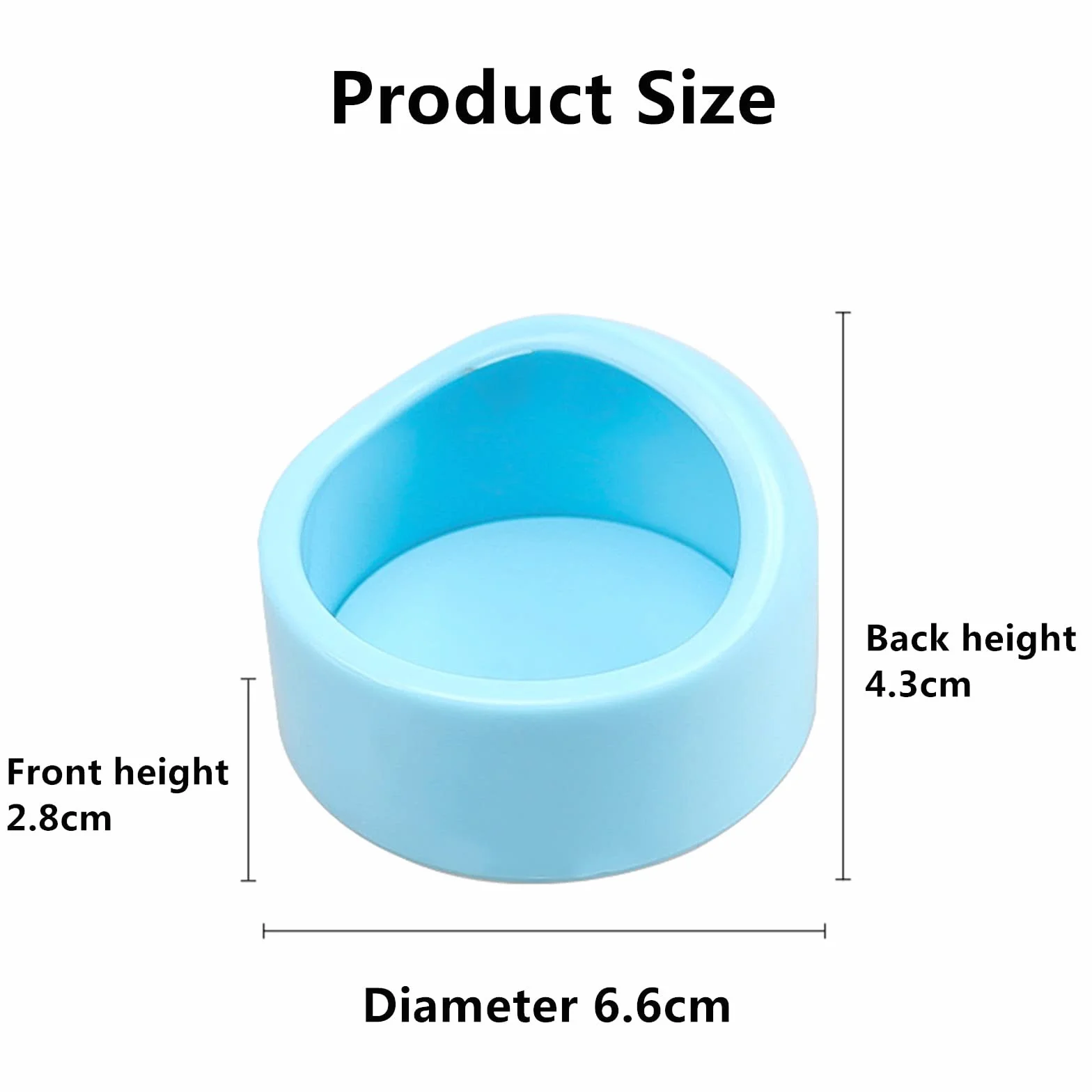 Gamelle pour Hamster Bols Anti-Morsure 2 Pièces Bleu et Rose