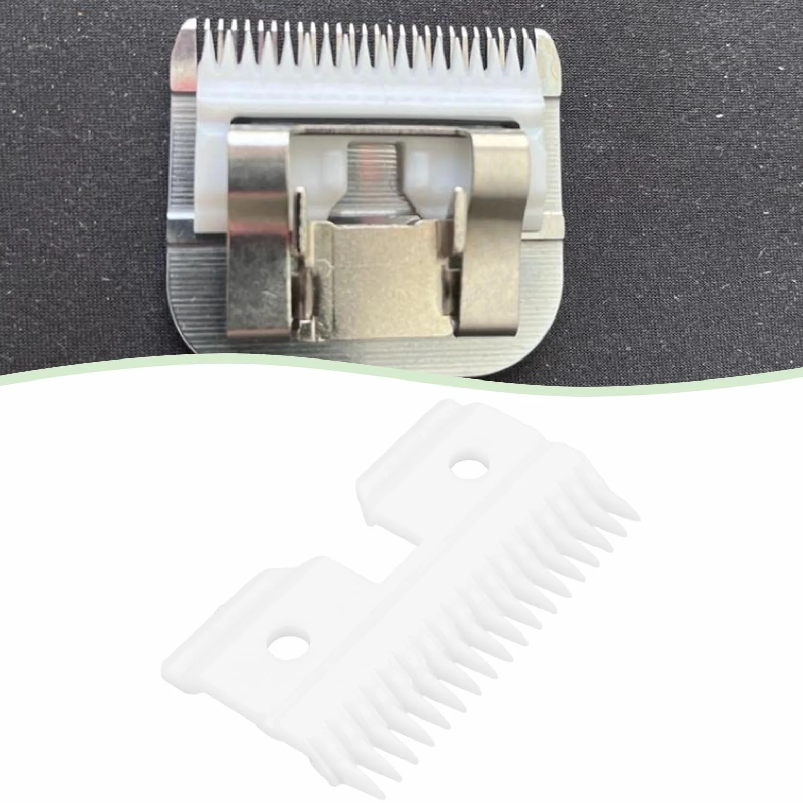 Lame de Rechange pour Coupe-Animaux en Céramique 18 Dents Compatible Andis Oster A5 Wahl KM Série