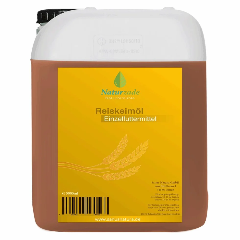 Naturzade Huile de germe de riz pour cheval Bidon 5 l