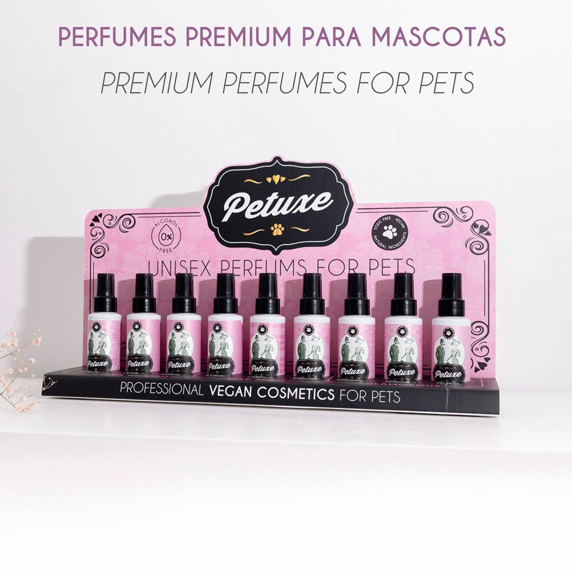 Petuxe Parfum Vegan pour chiens spray de Cologne animaux de compagnie correcteur d'odeurs longue durée