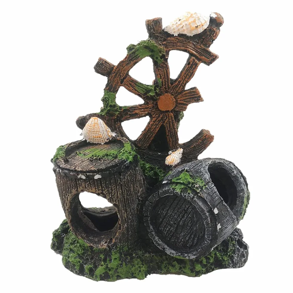 Grotte décorative pour Aquarium - Ne se décolore Pas - paysager Robuste et Durable