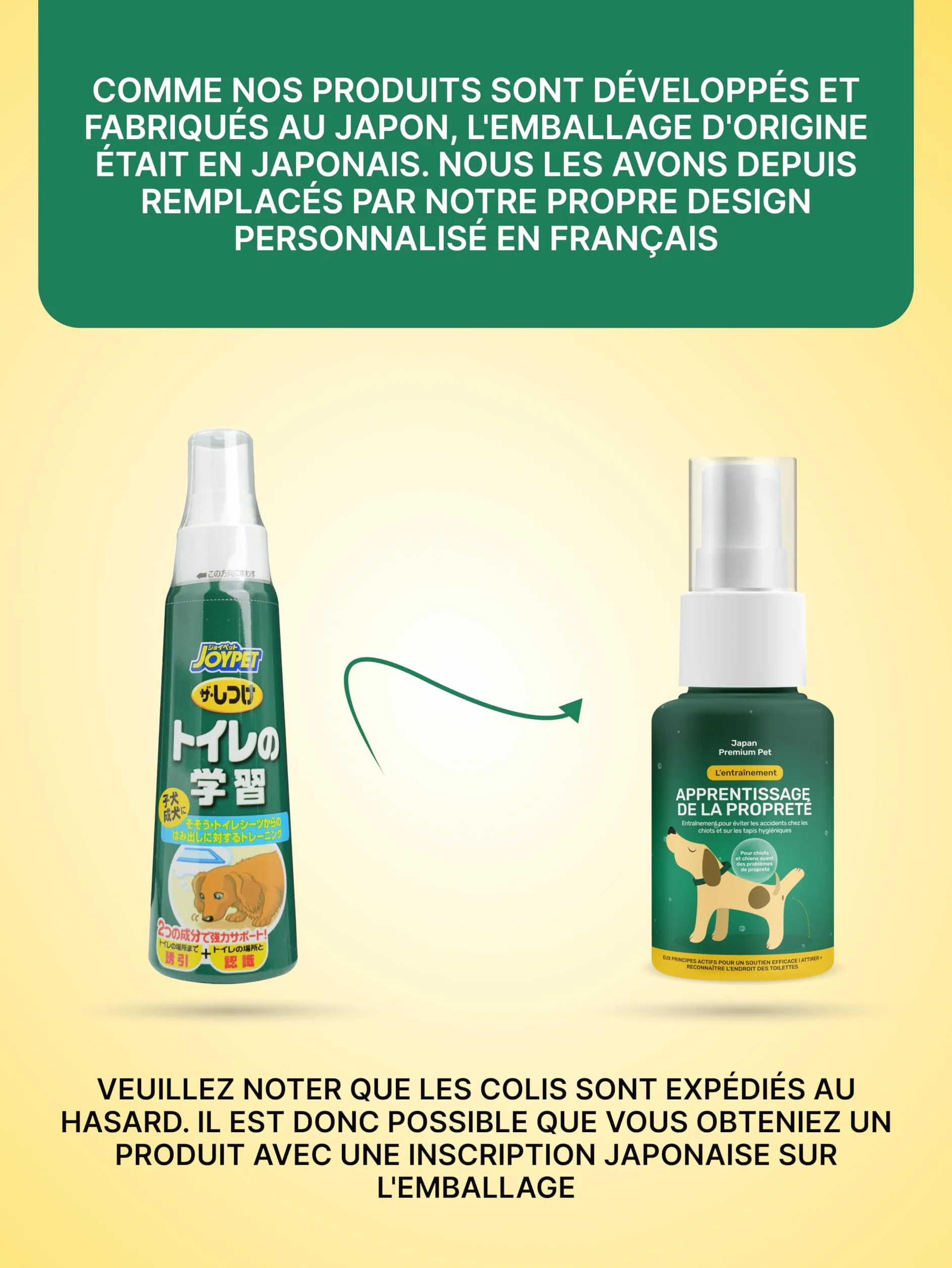 Spray Anti-Pipi pour Chiens et Chats Répulsif Intérieur 200 ml