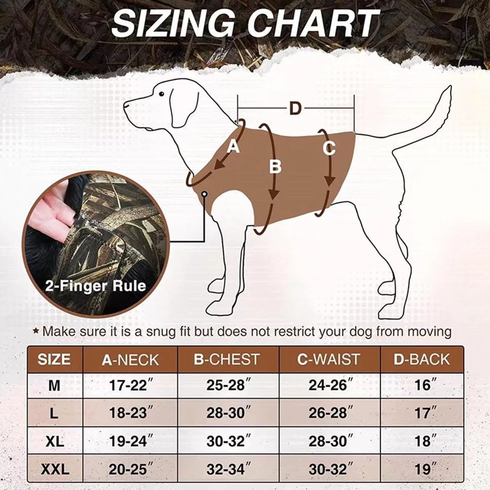 Gilet de Chasse pour Chien Respirant en Néoprène avec Poignée, Harnais de Sécurité Réglable pour Grands Chiens