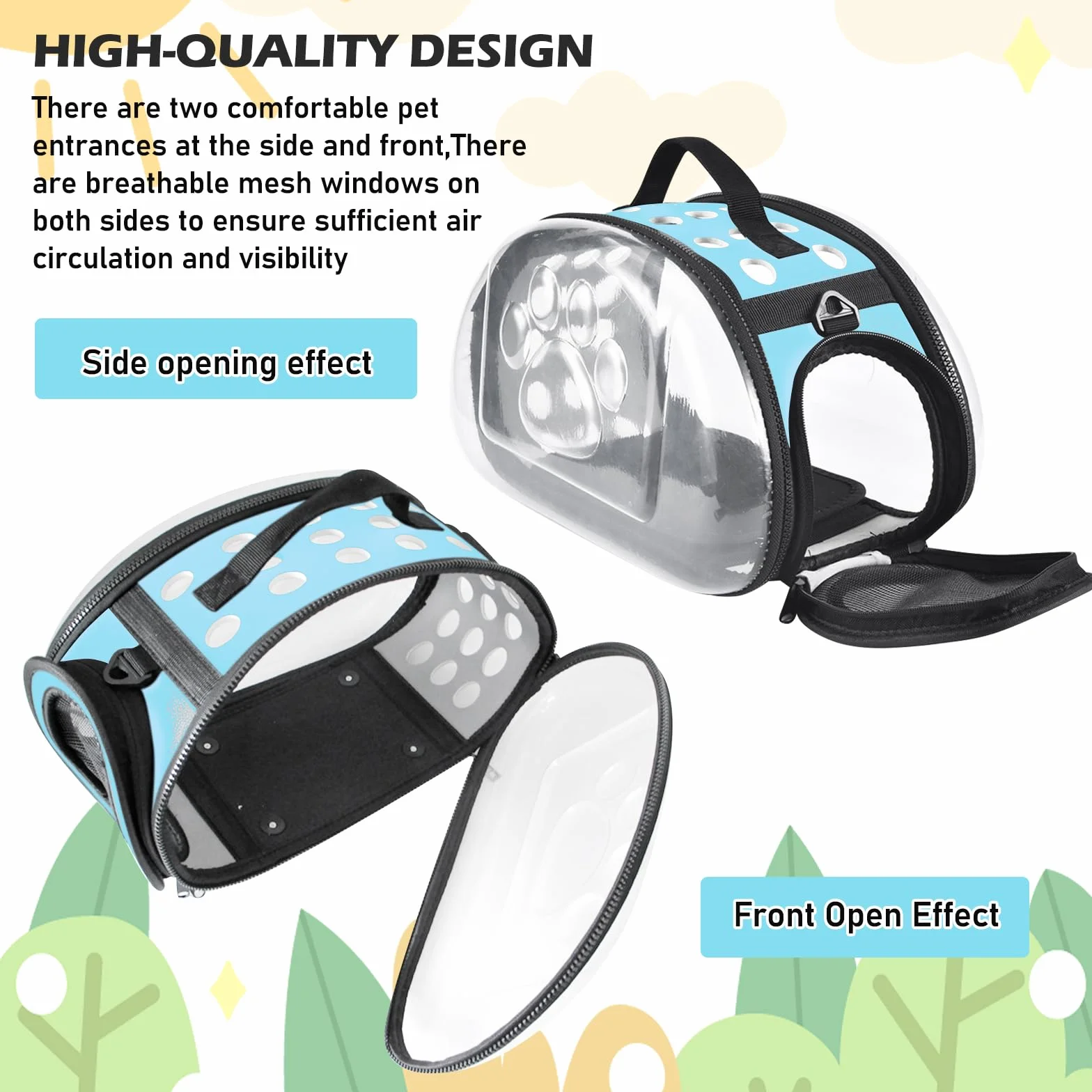 Sac de Transport Lapin Pliable Cage Caisse pour Chat Meerschweinchen Petit Oiseau Animaux