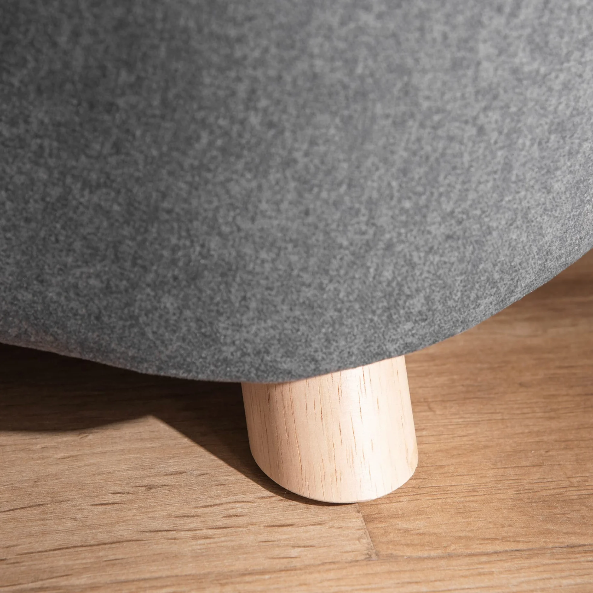 PawHut Canapé Lit Panier Chien Chat Pieds Bois Massif 70x47x30 cm Gris Anthracite