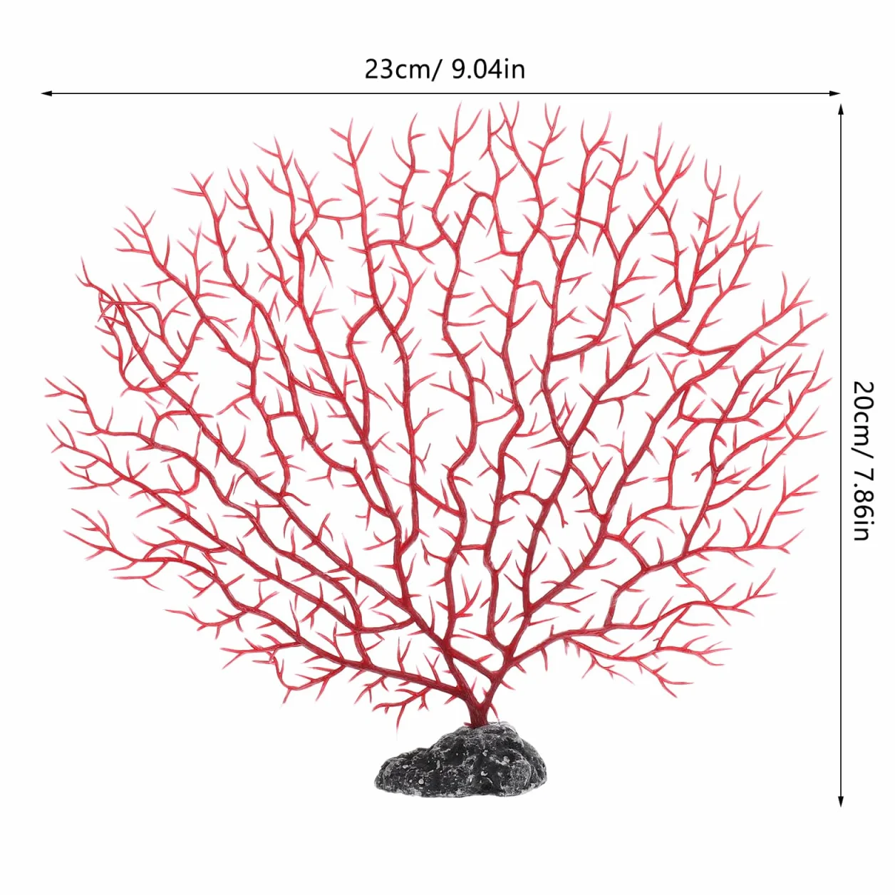 Lot De 2 Branches De Corail Artificielles pour Aquarium Plantes Plastiques Ornementales Taille Moyenne Décoration Naturelle