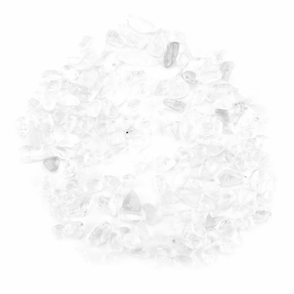 Pièces de Quartz en Cristal Naturel pour Aquarium, Pot de Fleurs, Décoration Bouddha (Blanc)