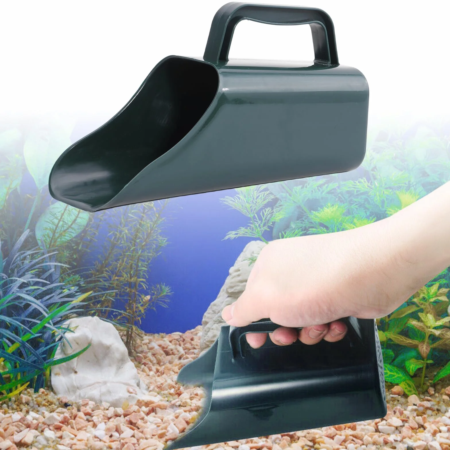 Pelle à sable ergonomique pour aquariums