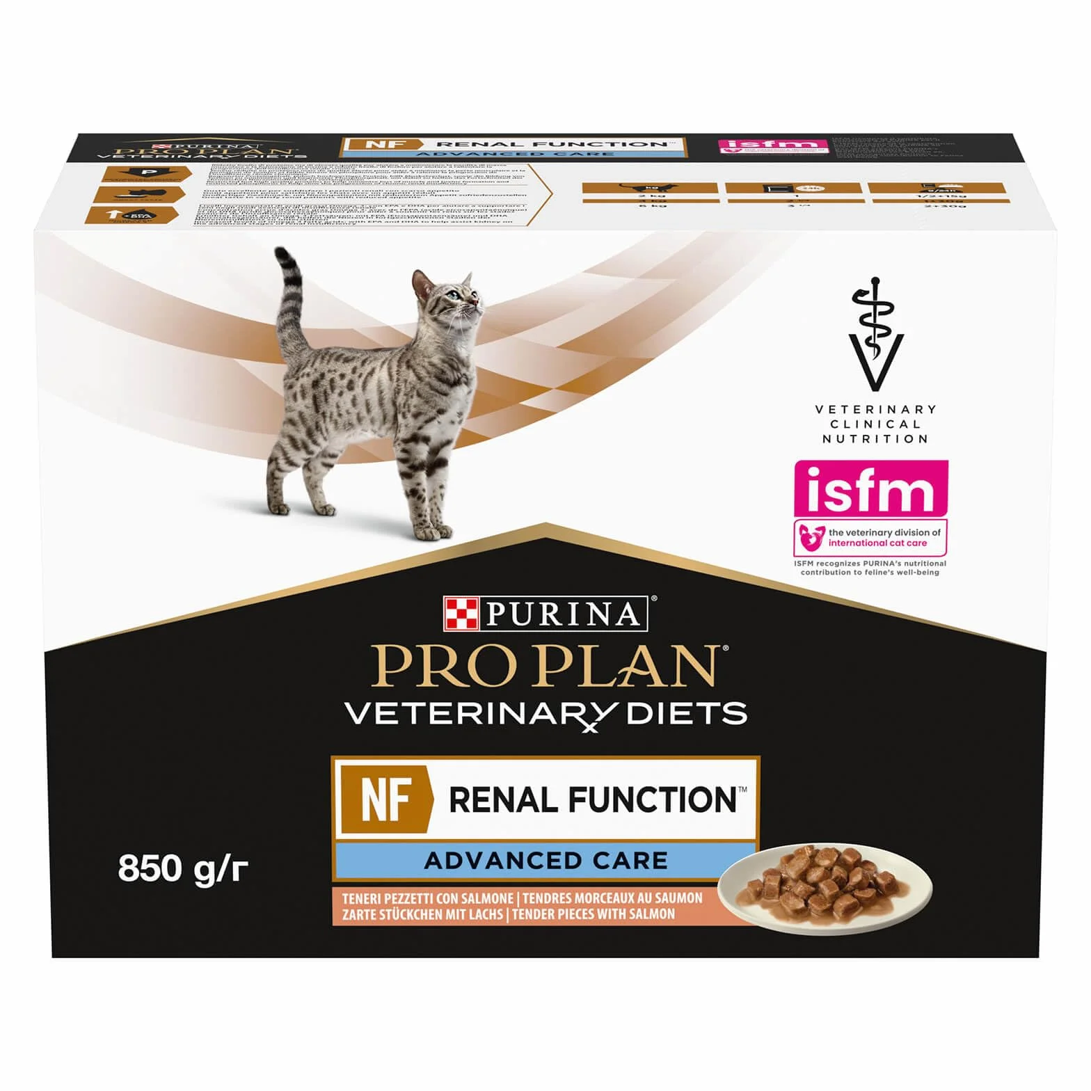 Purina Pro Plan Veterinary Diets NF RENAL Function Advanced Care Saumon 4 x 10 x 85 g Sachets frais