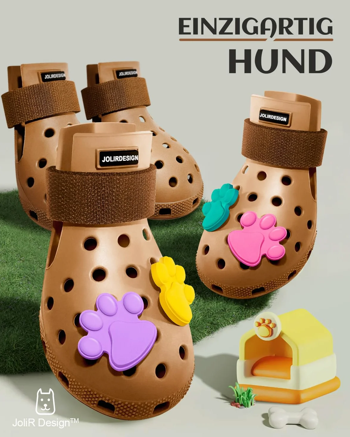 Bottes pour chien antidérapantes imperméables petites moyennes grandes tailles protections pattes faciles à mettre enlever