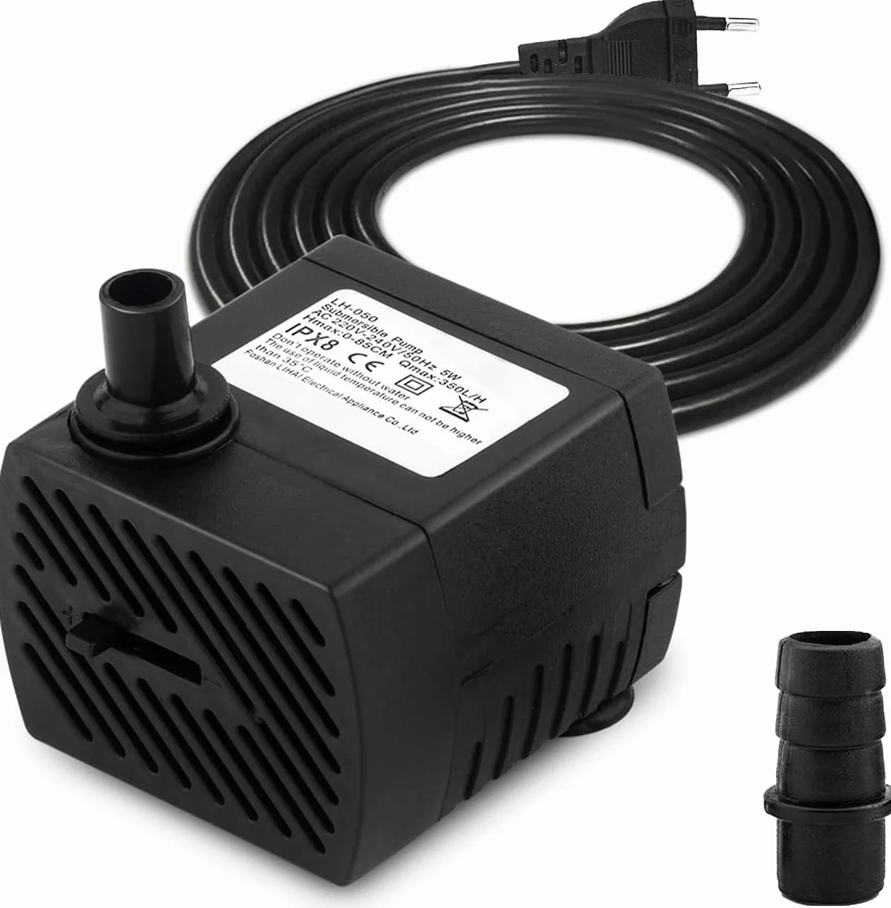 CAM2 Mini pompe à eau submersible 350 L/H 5 W pour aquarium fontaine