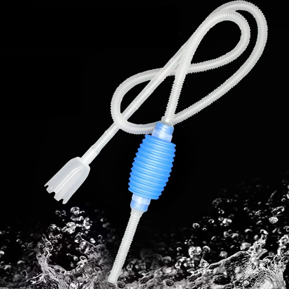 Pompe à siphonner eau avec filtre à gravier changeur d'eau aquarium