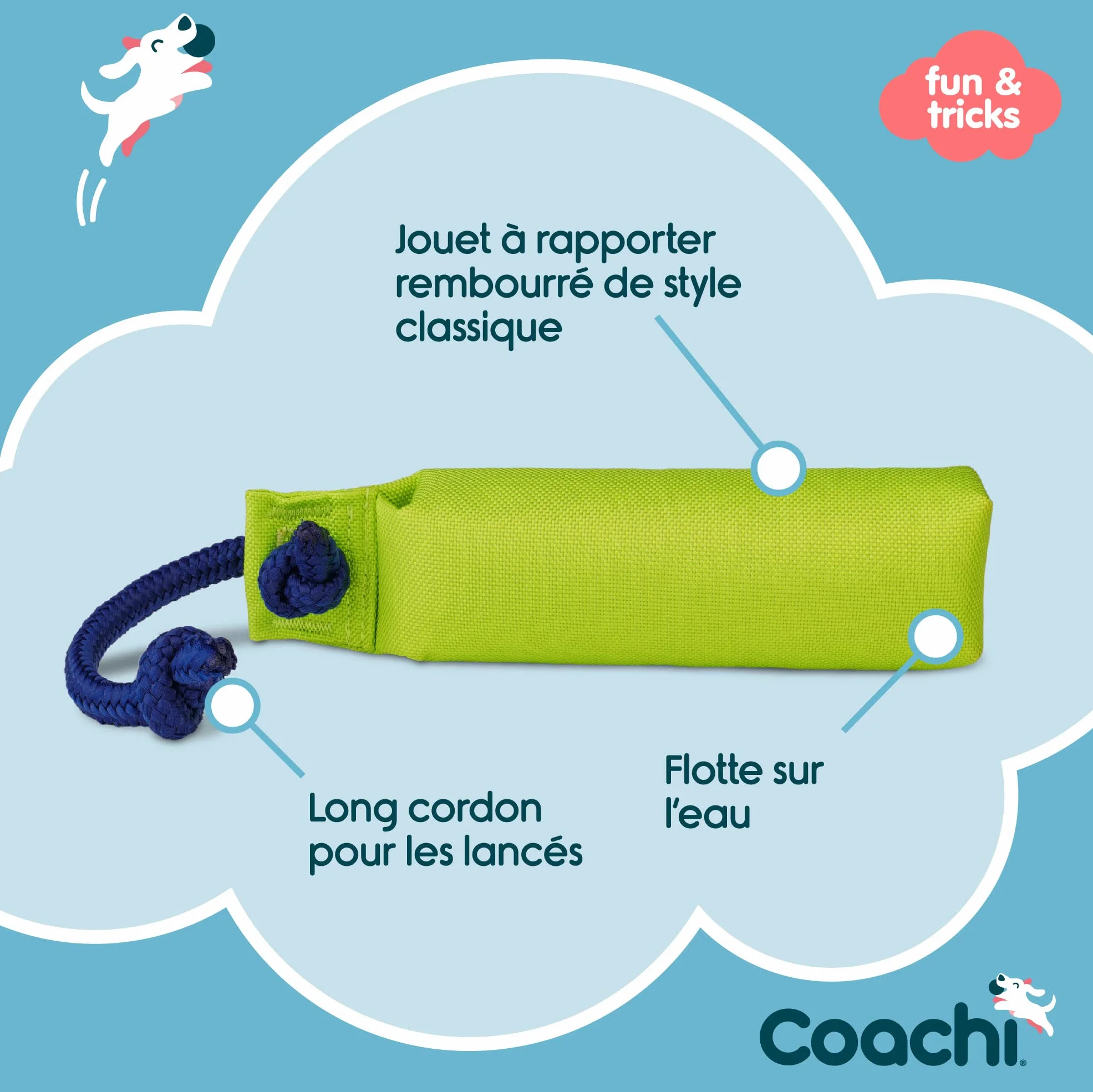 Coachi Canvas Training Dummy à Lancer pour Chiens