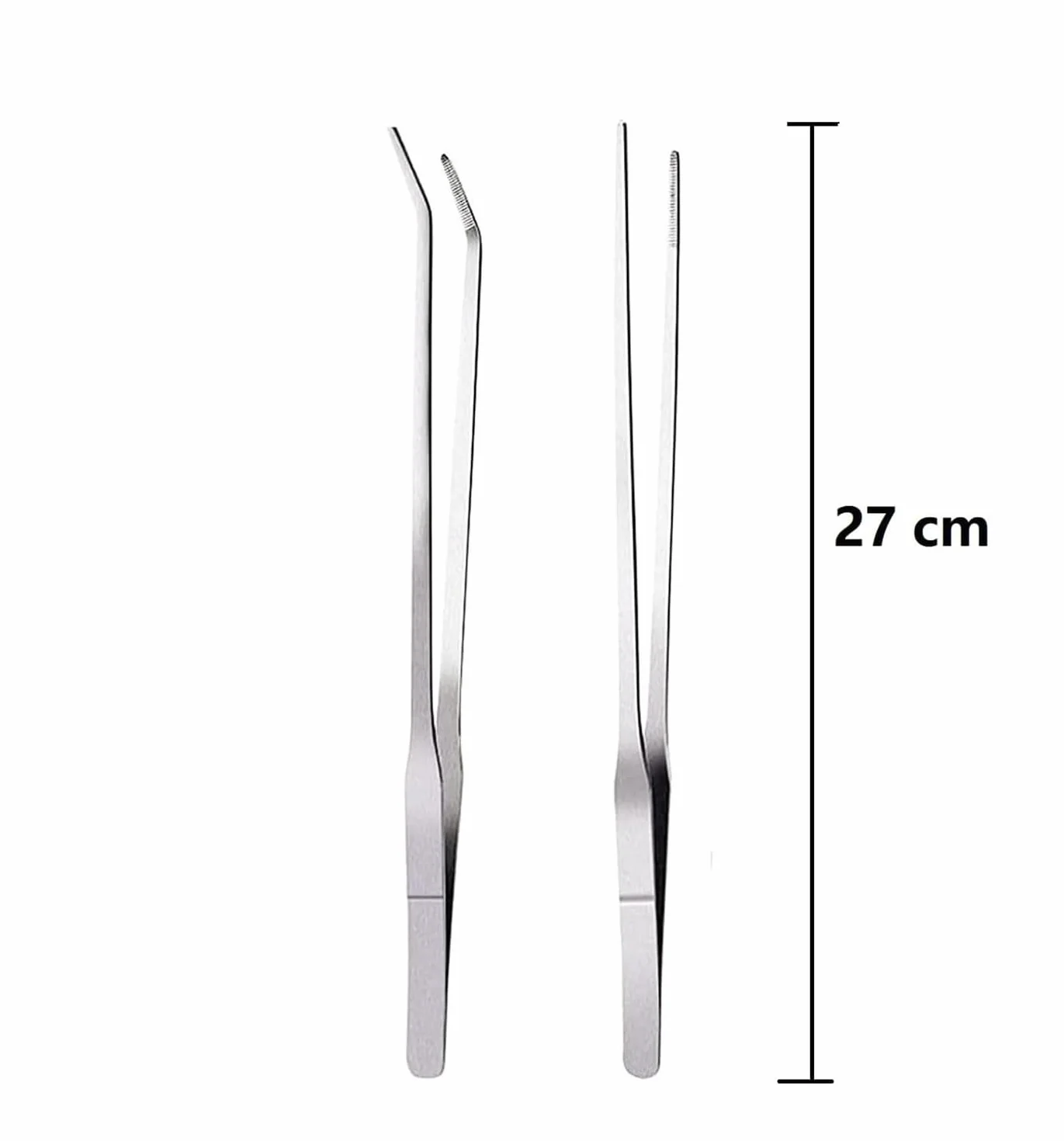 Pinces Courbées Longues 27 cm 2 pièces pour Aquarium Terrarium Reptiles