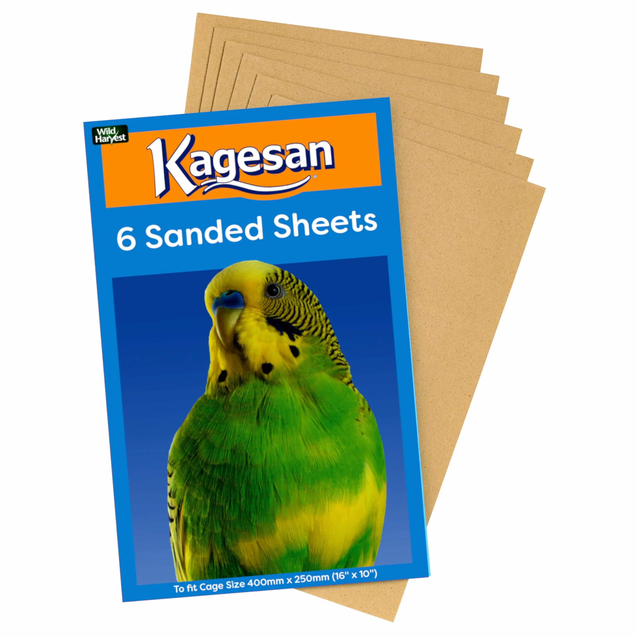 Feuilles de Sable pour Cages à Oiseaux Taille M 40x25 cm Boîte de 72