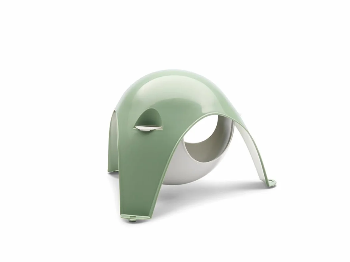 Maison Lapin - Cage Rongeur - Savic Sputnik XL - cachette pour Petits Animaux - Vert - pour Hamsters et Rats - Dimensions 29 x 26 x 19 cm