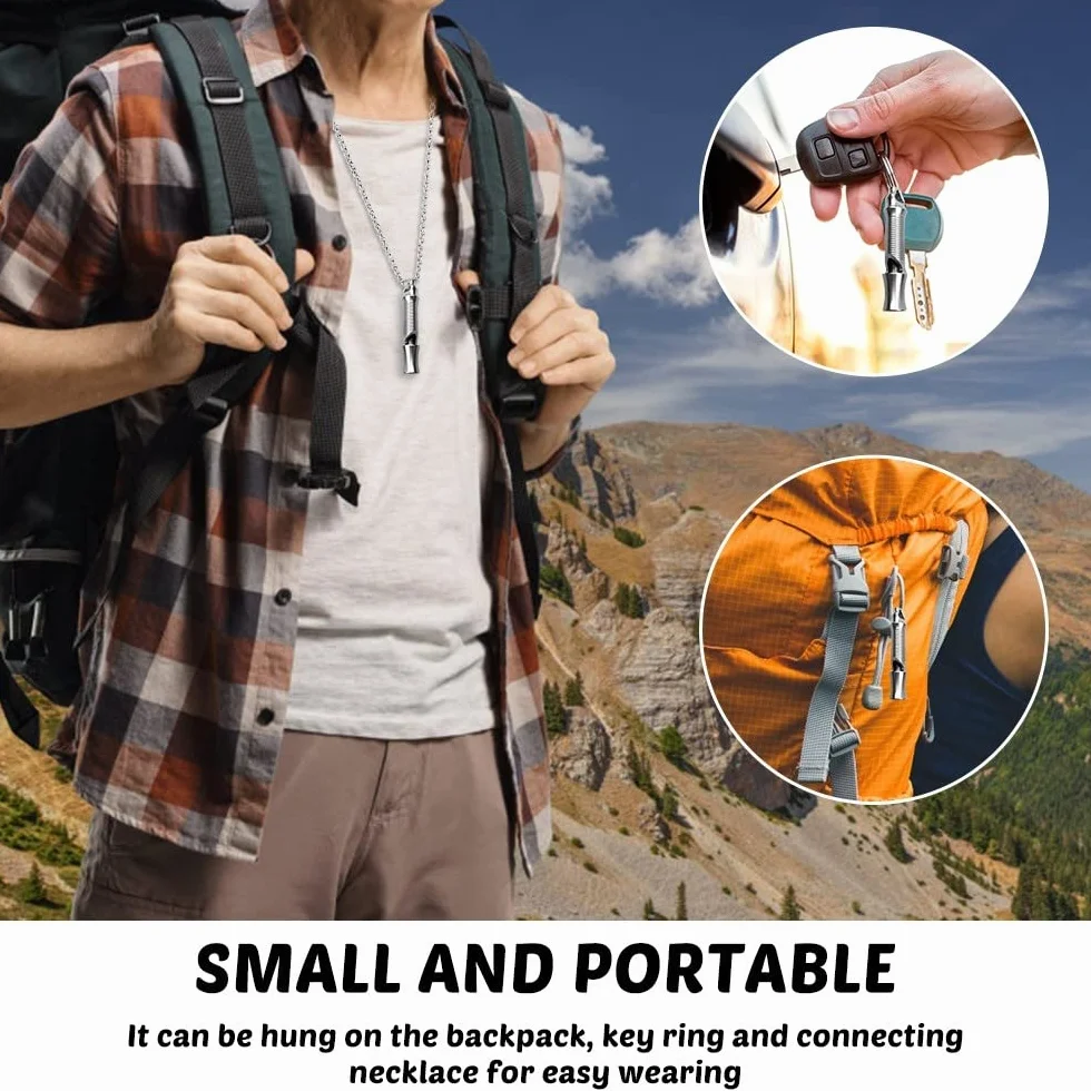 DONGKER Sifflet pour Chien,Sifflet Chien Rappel,Rappel D'entraînement Canin a Décibels Élevés pour Randonnée,l'entraînement des Animaux de Compagnie,Camping,Chasse