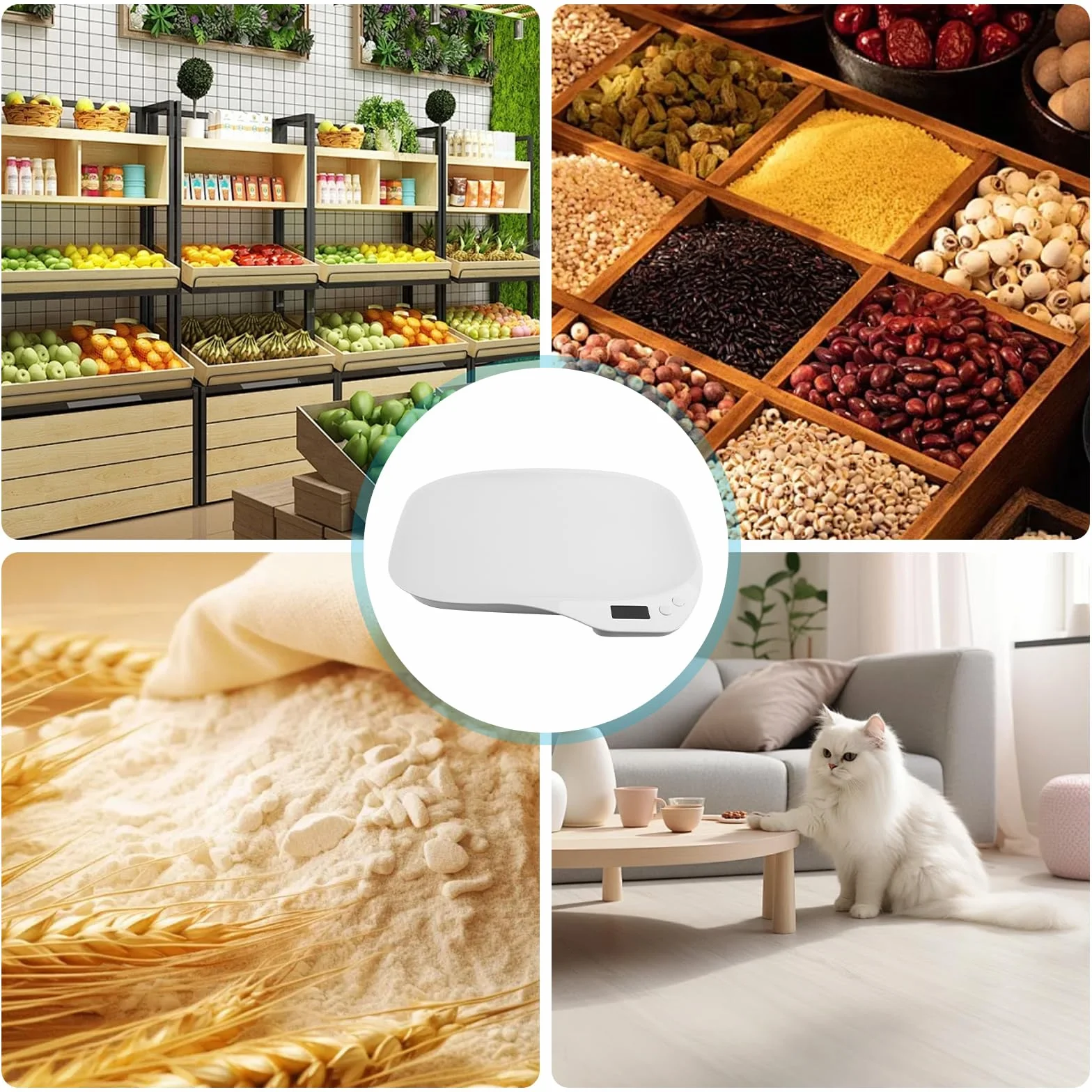 Balance numérique pour petits animaux 15 kg ±1 g avec écran LCD