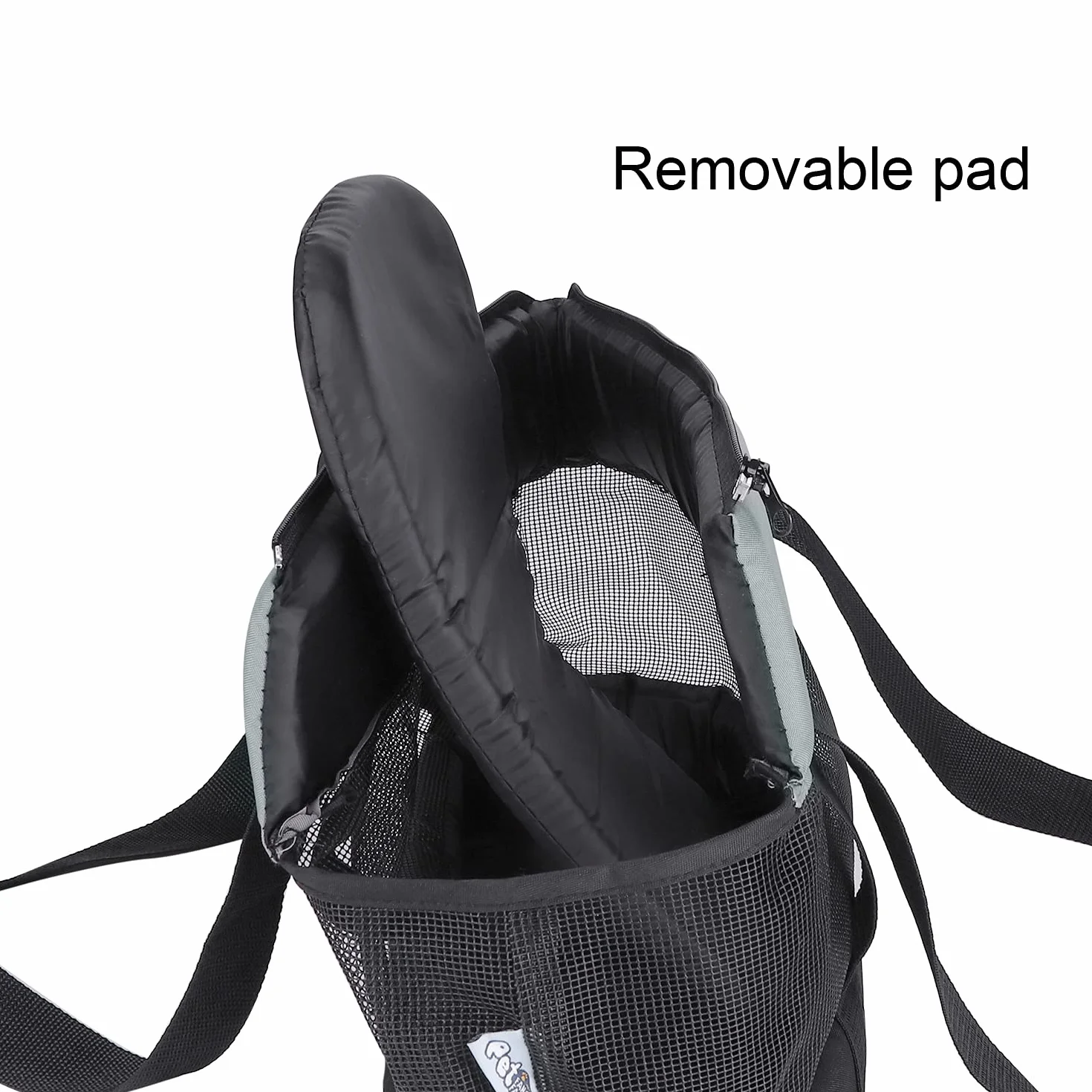 Sac de Transport pour Chien Chat jusqu'à 5 kg Réglable Respirant Sac à Bandoulière