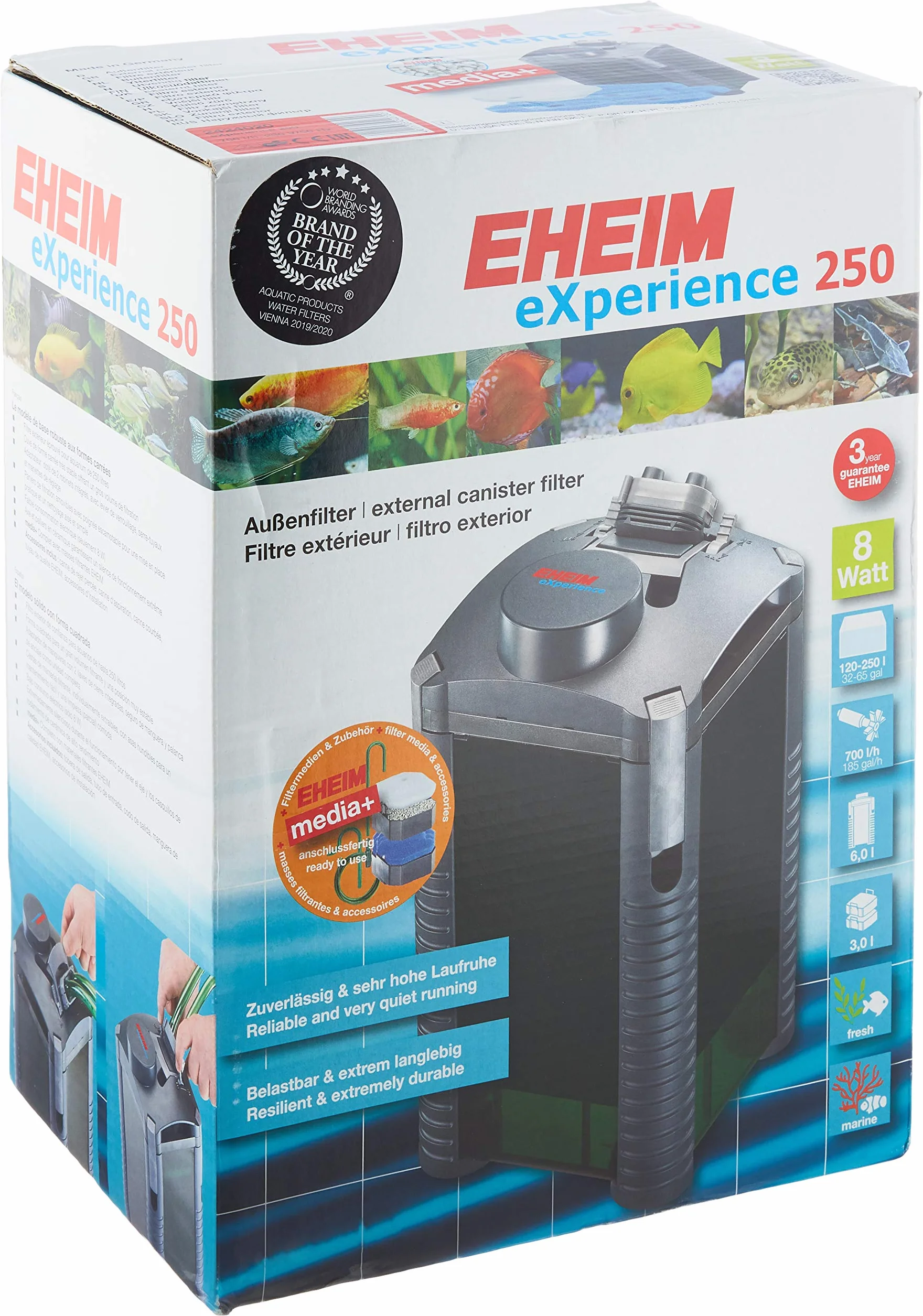 EHEIM Filtre Externe pour Aquarium Experience 250
