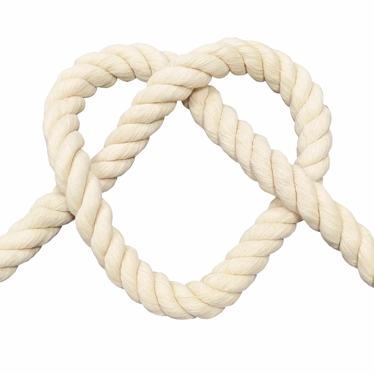 FOSER Corde en coton, Fil de macramé, Cordon de coton pour artisanat DIY, projets décoratifs, jouet pour animaux de compagnie (8mm(20M))