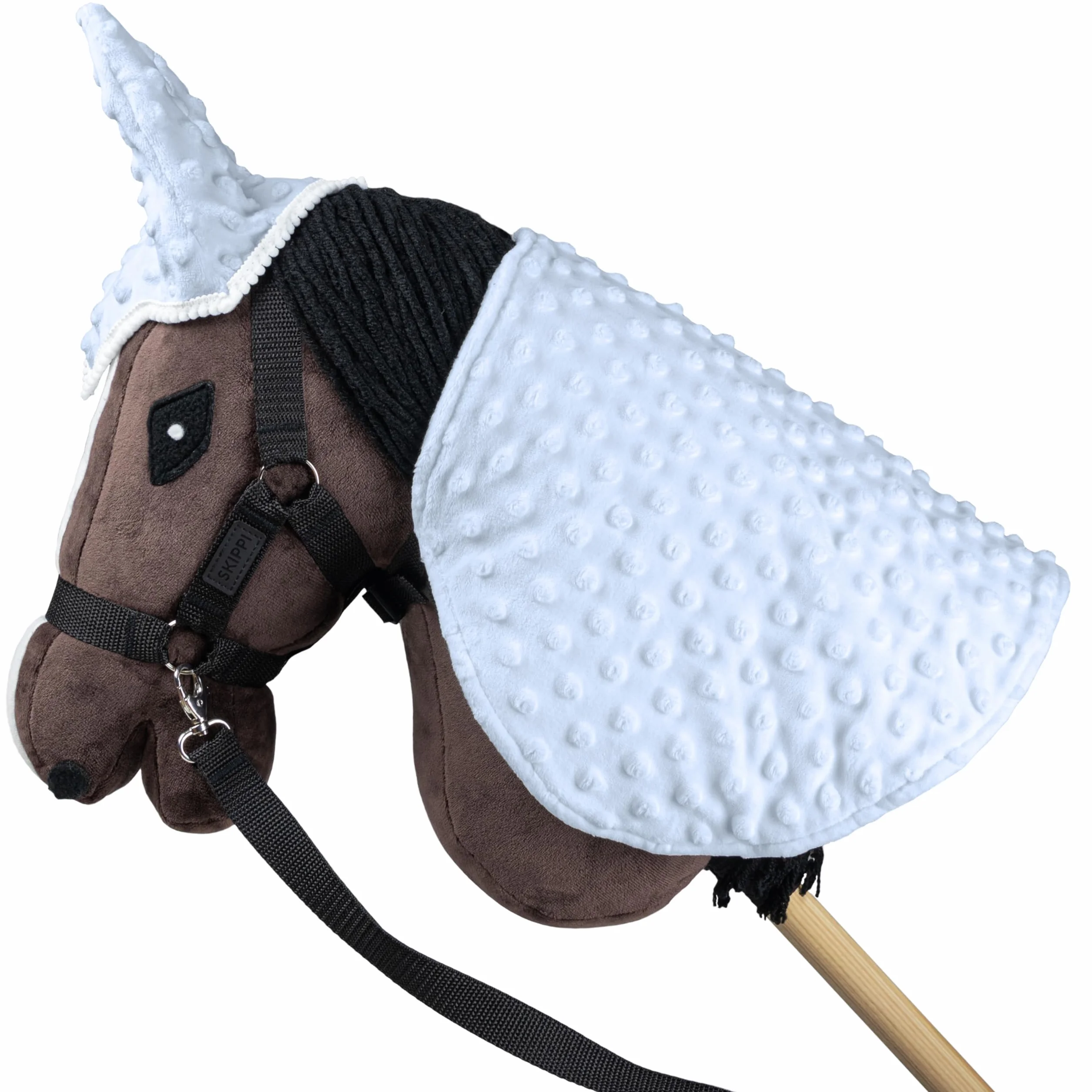 SKIPPI Couverture et Bonnet pour Hobby Horse - Bleu, Hobby Horse Accessoire