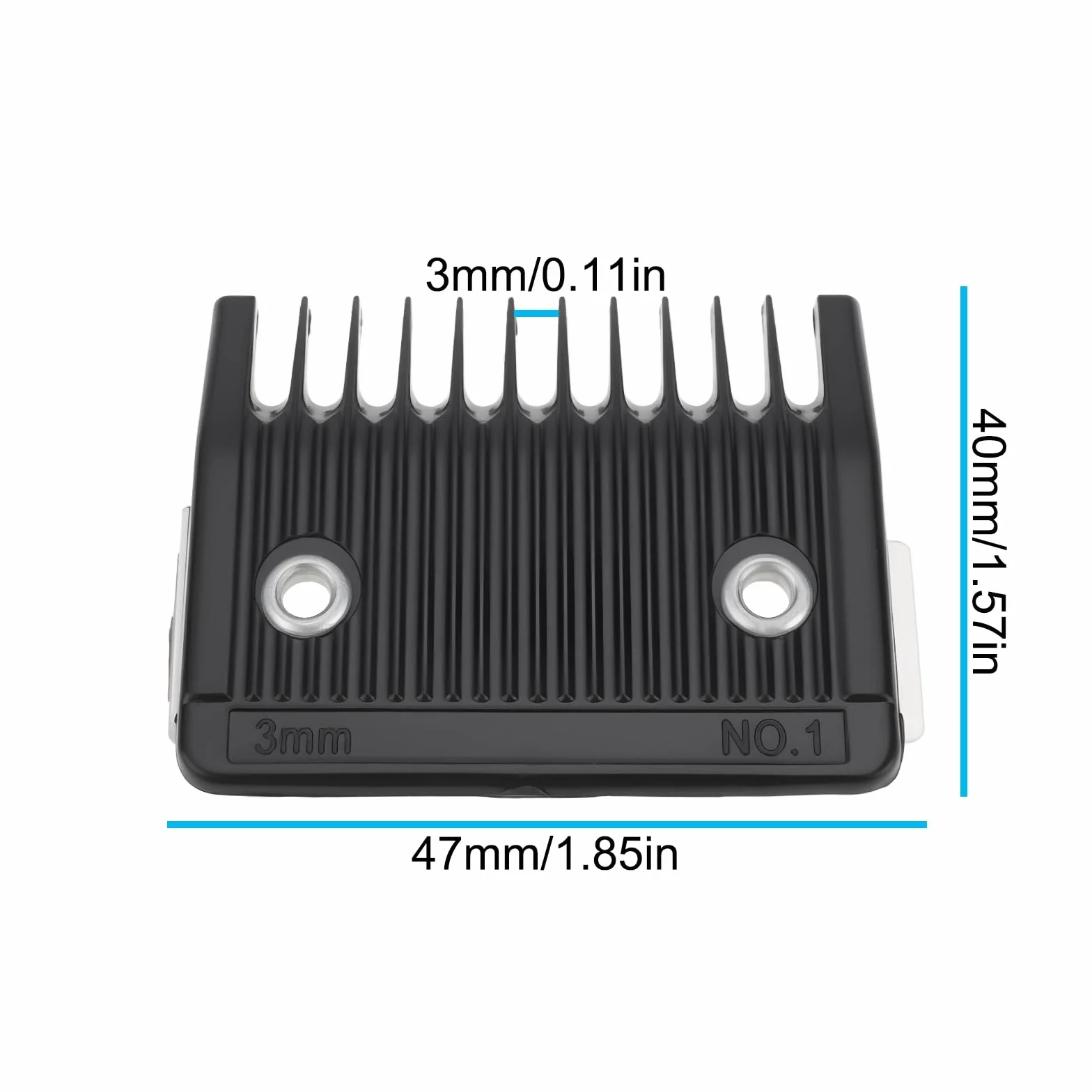 Peignes de Fixation Compatible Wahl 8467 N° 1 Guide Arrière Métal 3mm