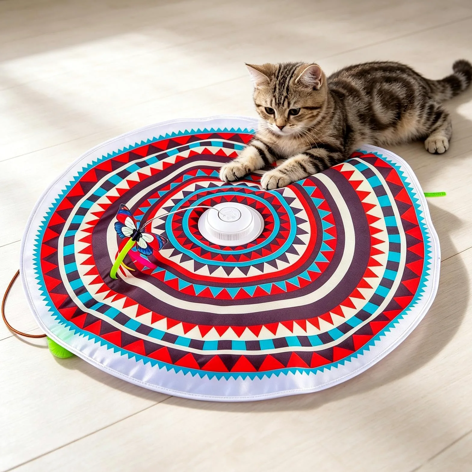 Jouet interactif pour chat rechargeable et intelligent | Jouet de divertissement chaton pour intérieur ou extérieur Balcon Appartement Maison Salon