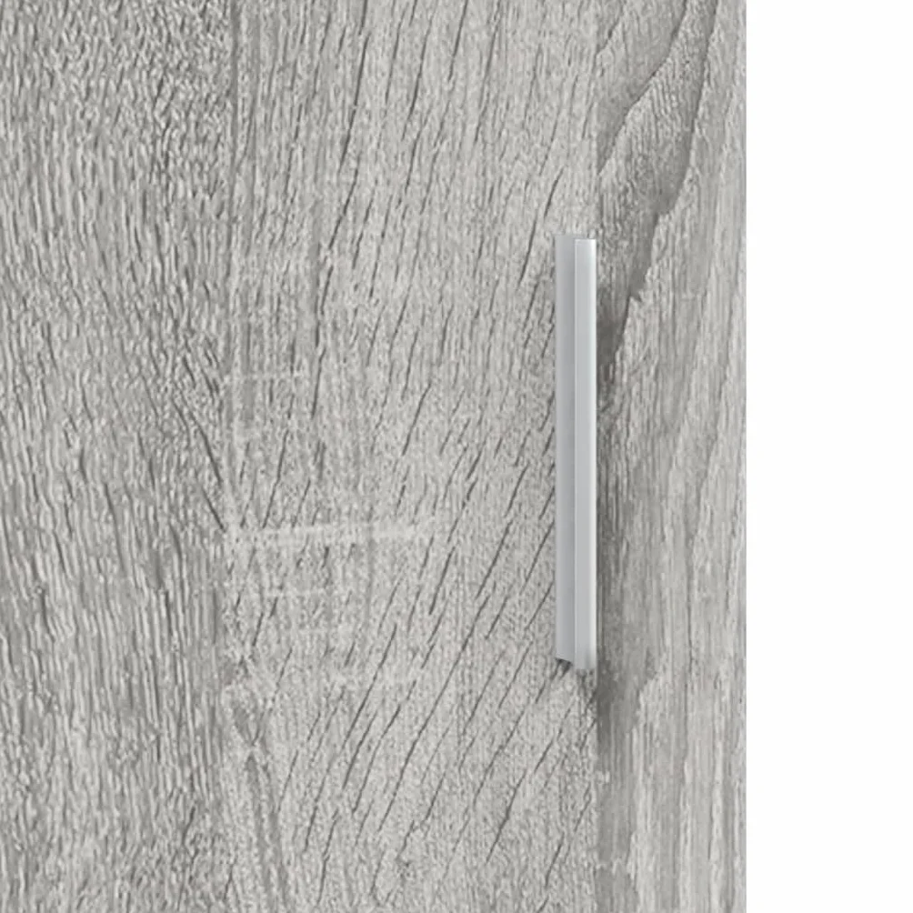 vidaXL Meuble de Base pour Aquarium avec Rangement, Armoire avec Compartiments et Étagères, Sonoma Gris Bois d'Ingénierie
