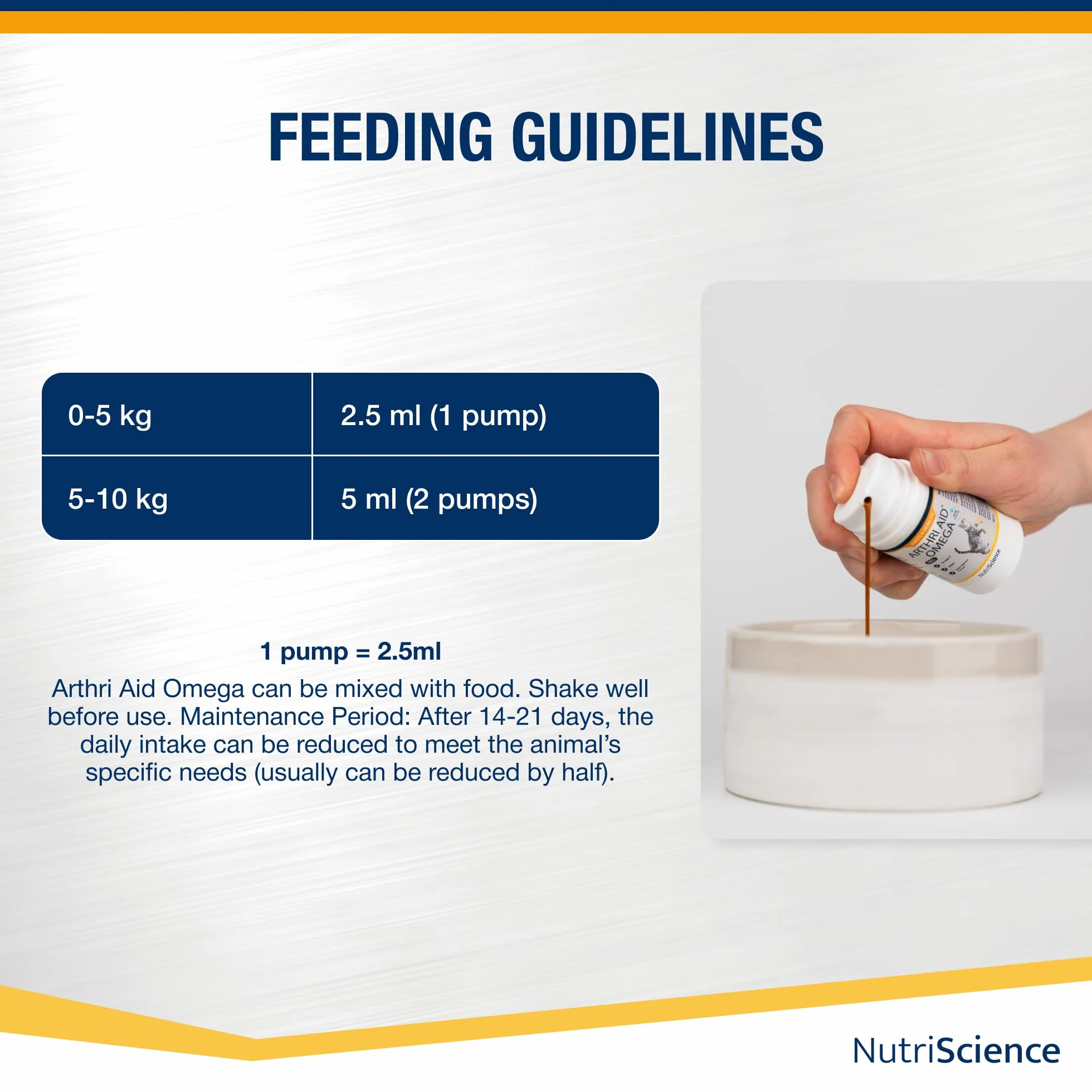 NutriScience ArthriAid Omega Cat Gel Saveur saumon complément articulations chats 50 ml glucosamine chondroïtine MSM oméga 3