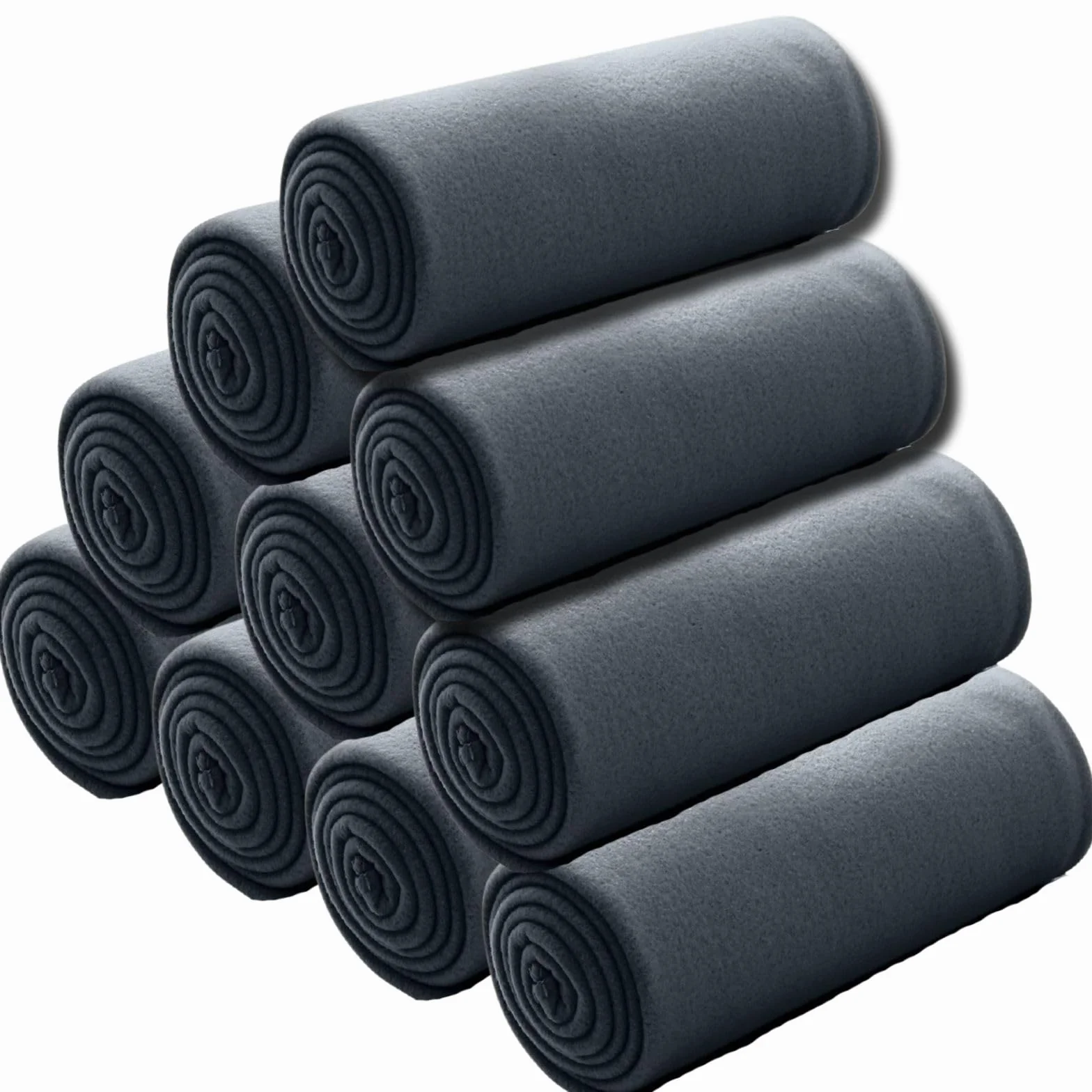 Couverture Polaire OekoTex 130x160 cm 400g Anti-Boulochage Gris foncé