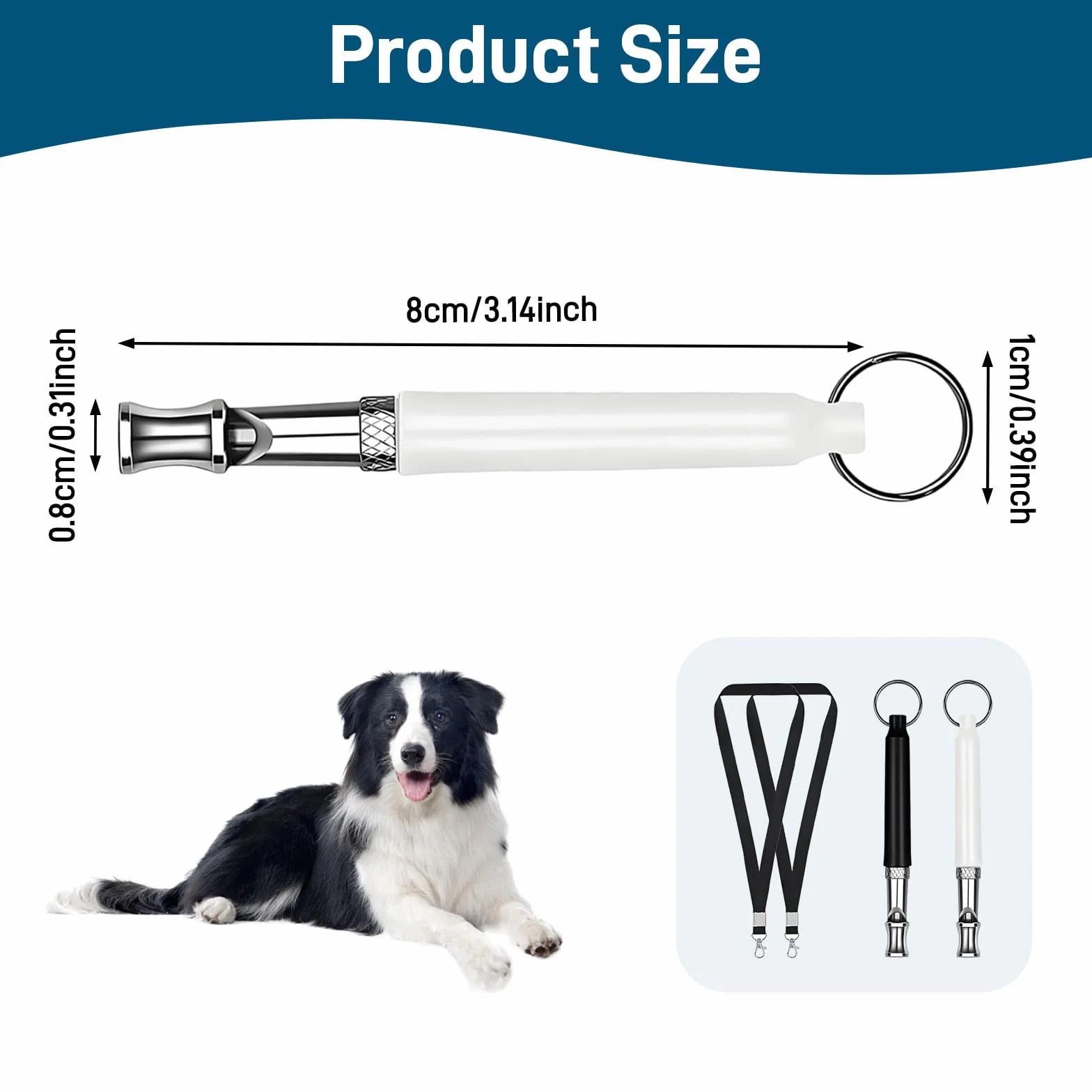 Sifflet Ultrason Chien Anti Aboiement Lot de 2 – Haute Fréquence Silencieux Aide Rappel Éducation Canine