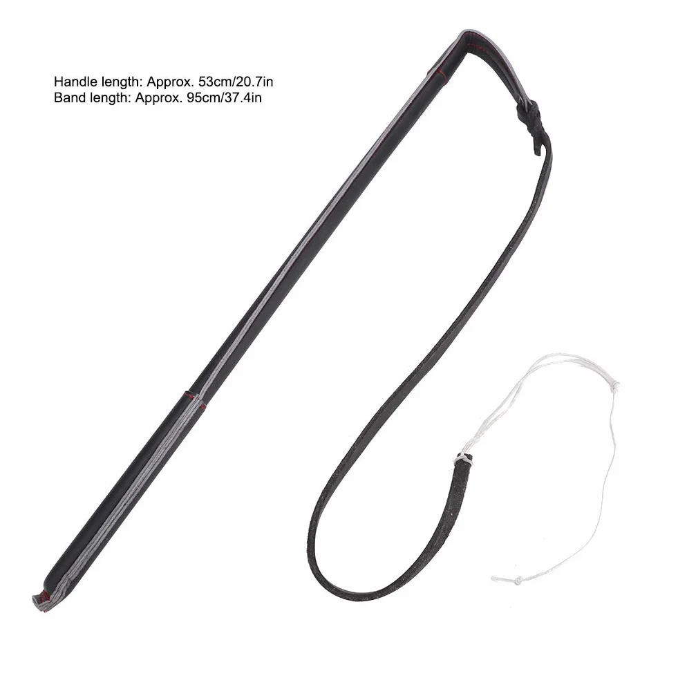 Martinet pour Chien Fouet Cuir Dressage Taille Moyenne Peau de Vache