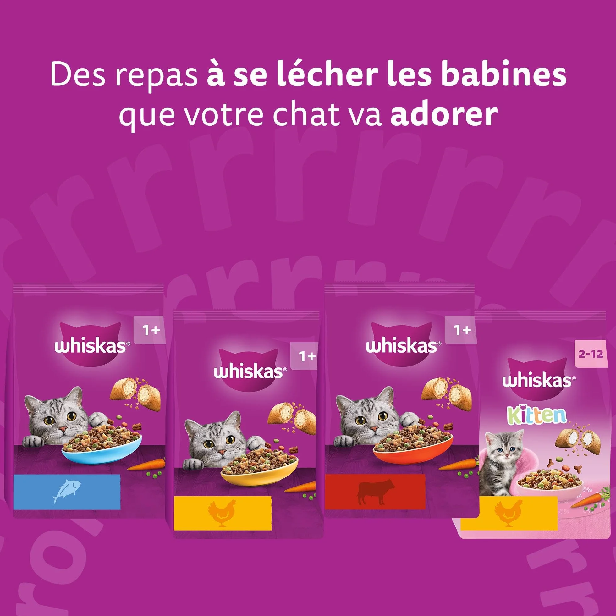 WHISKAS Croquettes pour chat adulte 7 kg au poulet