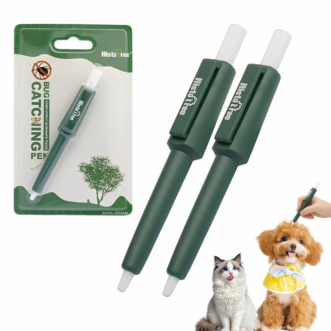 2 Pièces Pince A Tique Set, Crochet Tique Pour Éliminer Nymphes Et Tiques Adultes, Pince A Tique Pour Chien, Chats Et Autres Animaux
