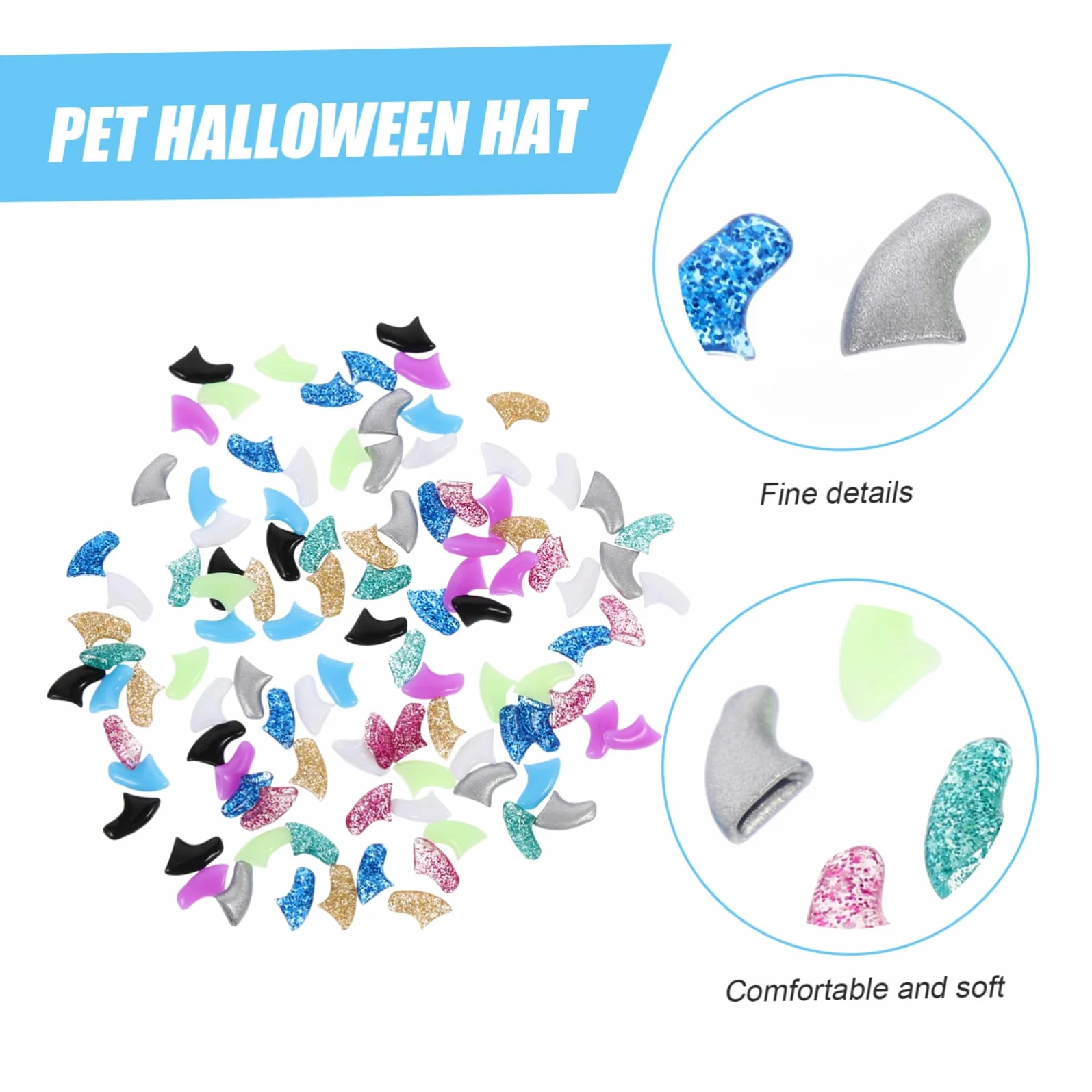 BESPORTBLE 50ensembles Couvre- Silicone pour De Griffe pour Animaux De Compagnie De Réduit Égratignures Et Protège De Chat