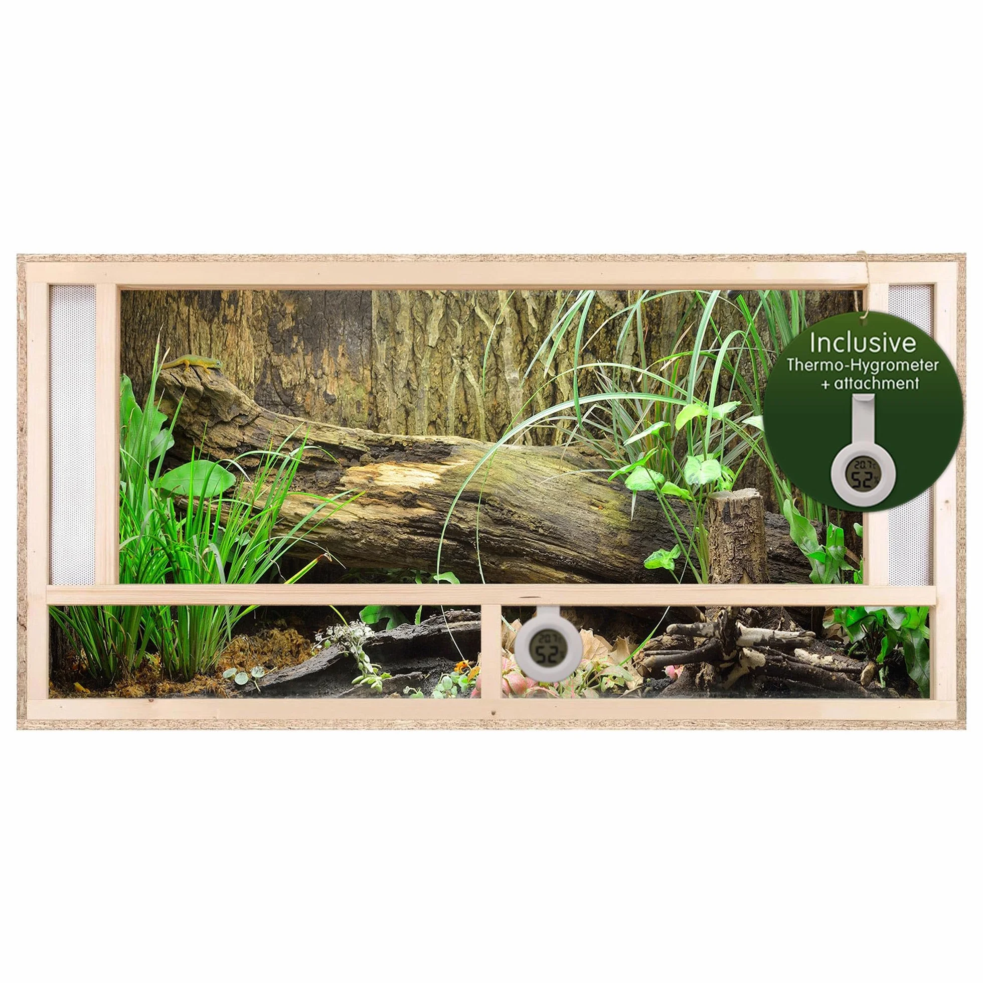 REPITERRA Terrarium En Bois OSB 120x60x60cm avec Aération Facile à Monter