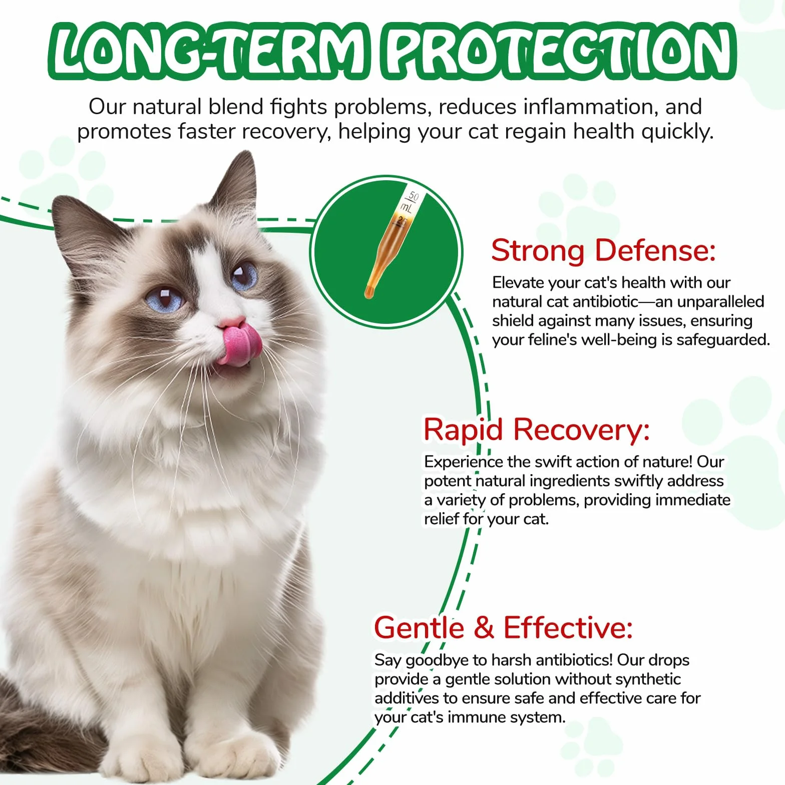 Antibiotiques naturels pour Chats, Soutien Immune & Allergy Itch Relief, 60 ML