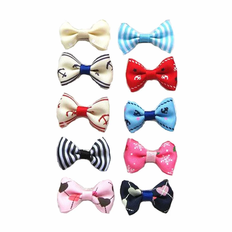 Pinces à Cheveux pour Chien Lot 20 Pièces Cœur Lunettes Nœuds Animaux Domestiques Accessoires Poils Multicolore